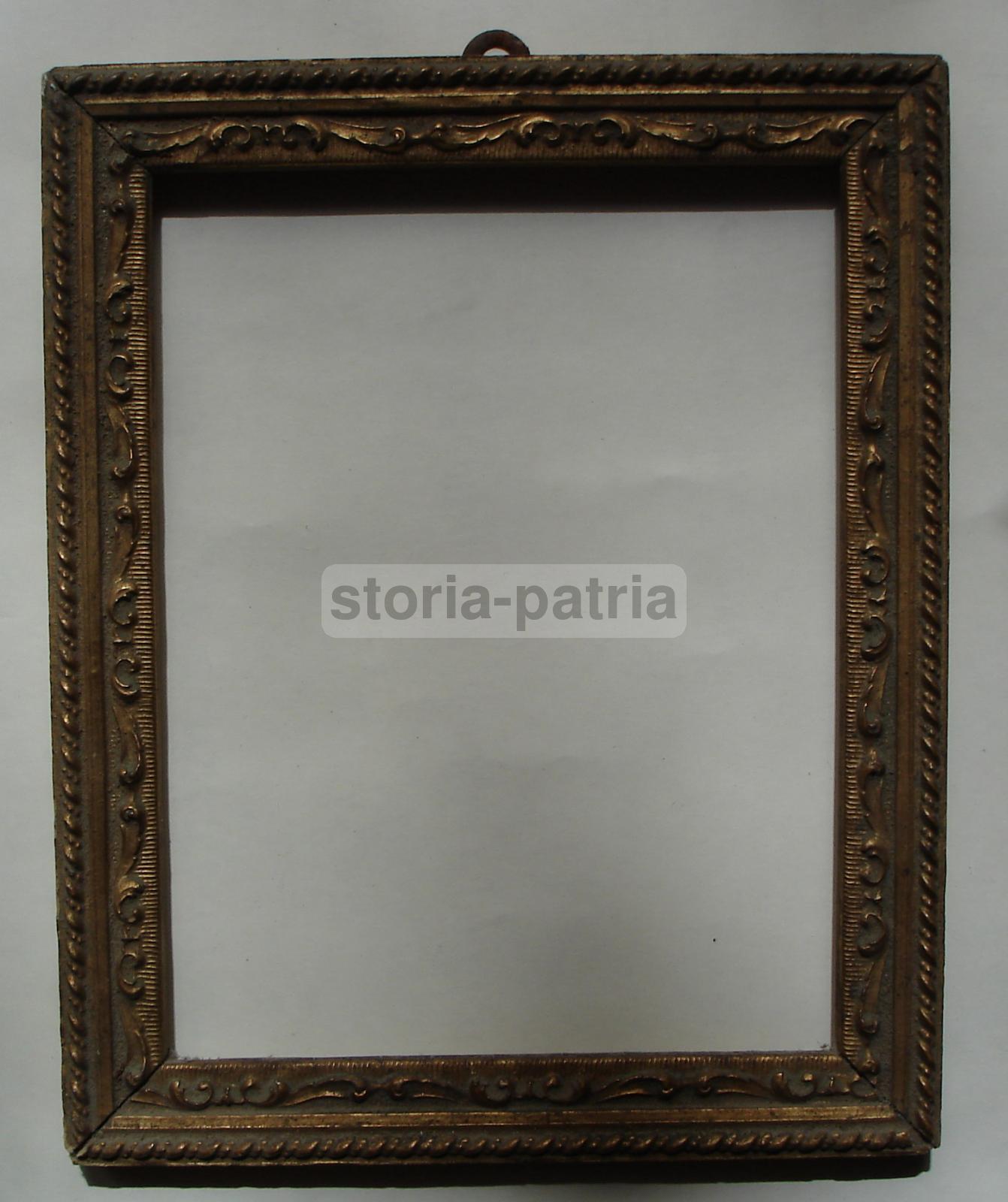 Antica Cornice Dorata, Deliziose Dimensioni, Utile Per Dipinti Stampe Incisioni immagine 1