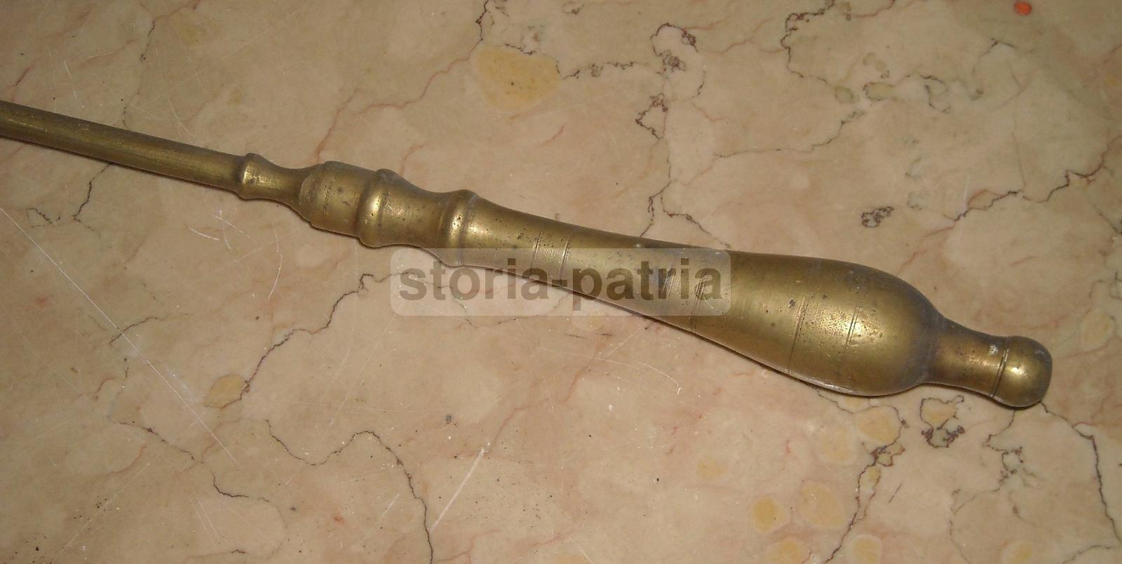 Antica Paletta Per Braciere, Utile, Decorativa, Da Collezione, In Ottone, d'Epoca immagine 5