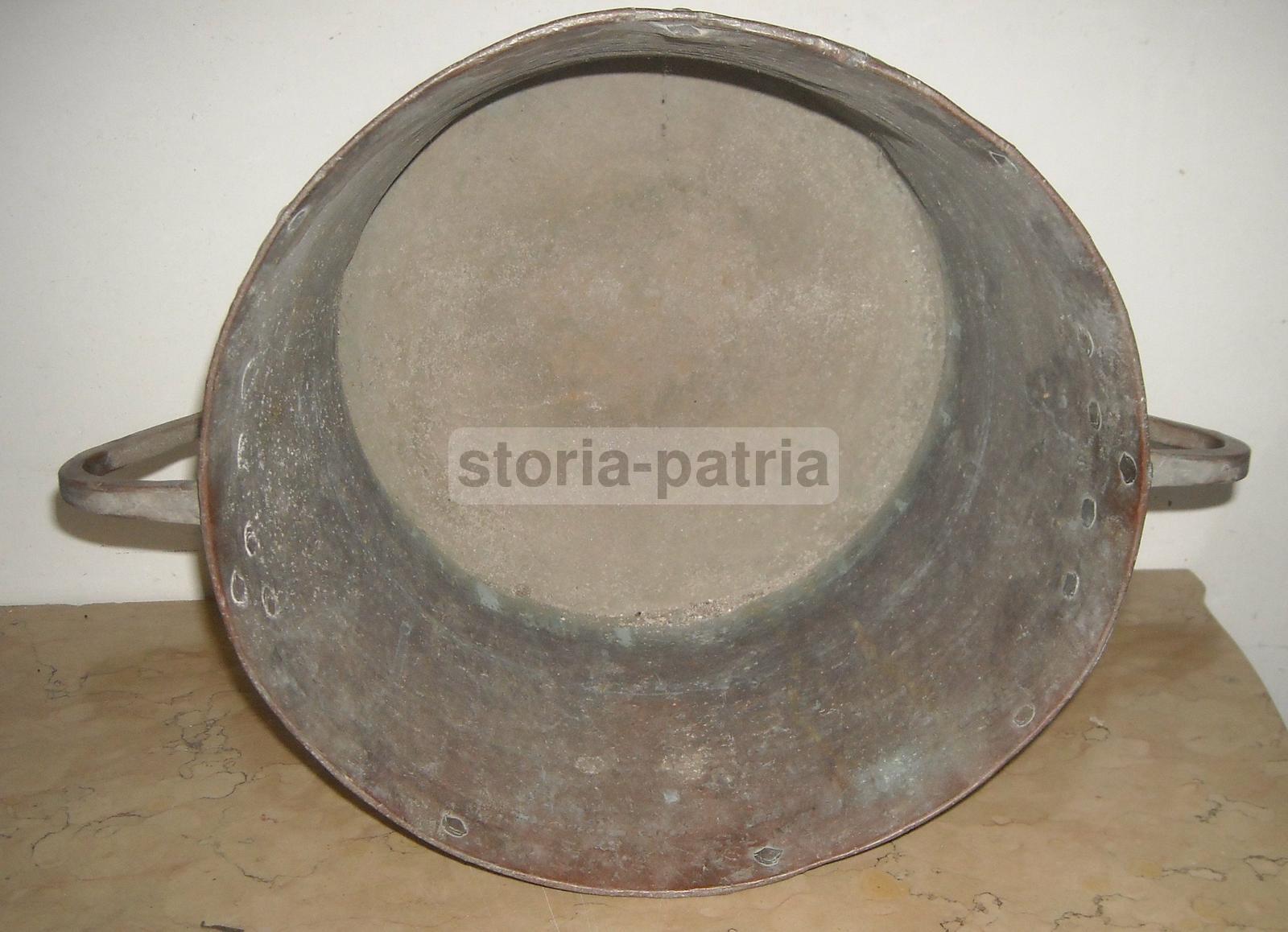 Antico Artistico Contenitore, Per Trasporto Acqua, Italia Meridionale, Abruzzo, Rame immagine 14