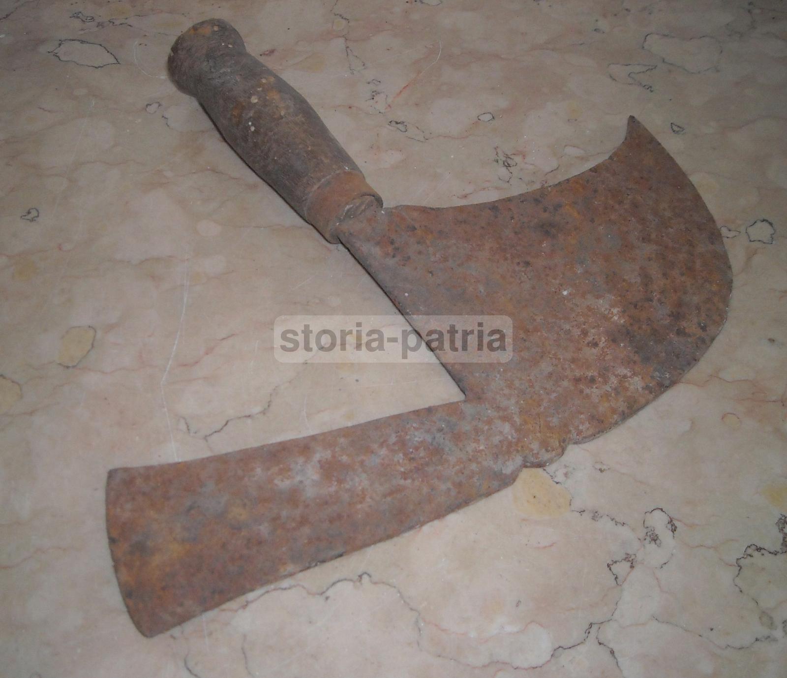 Antico Attrezzo, Ferro Da Collezione, Decorativo Arnese Rurale, Per Potatura immagine 3