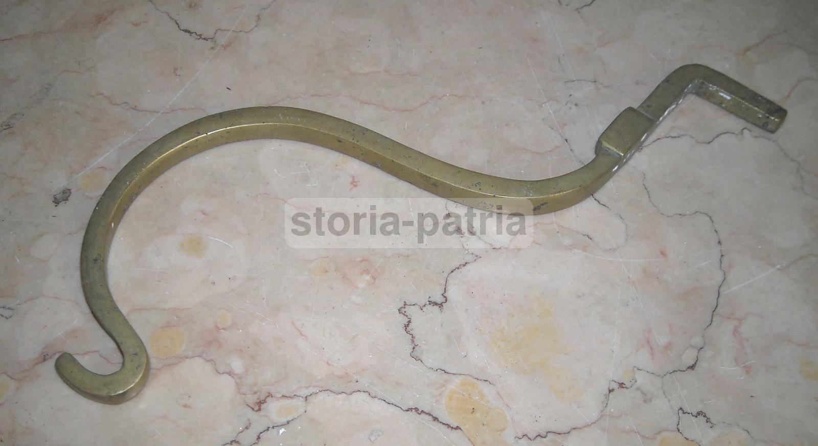 Antico Supporto, Ottone, Utile Per Lampade O Appliques, Da Collezione, d'Epoca immagine 1