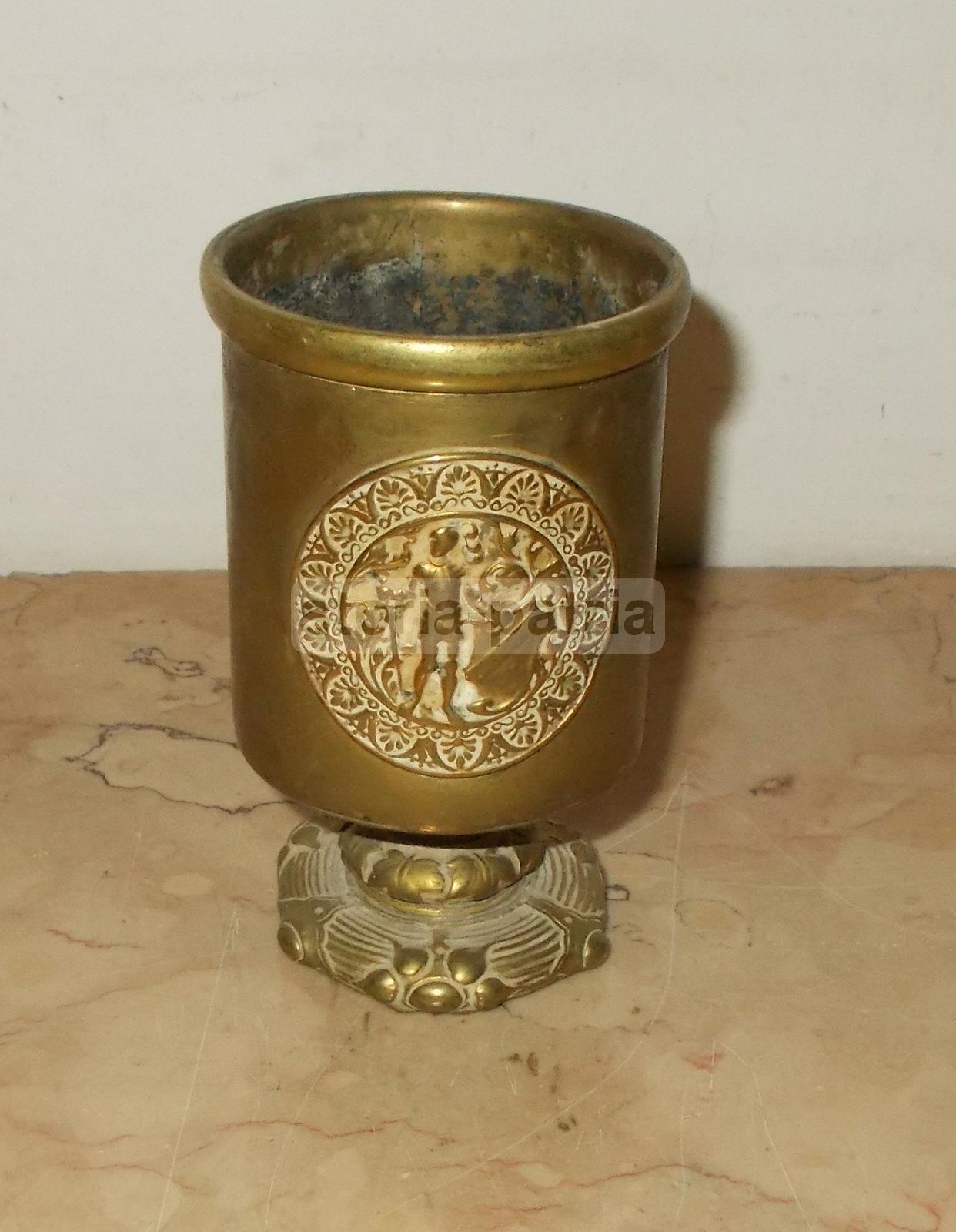 Araldica, Guerriero Con Spada, San Giorgio, Inusuale Soprammobile Antico, Artistico immagine 1