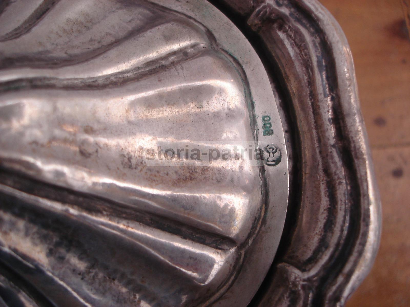 Araldica, Interessante Argenteria Di Famiglia, Decorativo Insieme, Otto Vaschette immagine 17