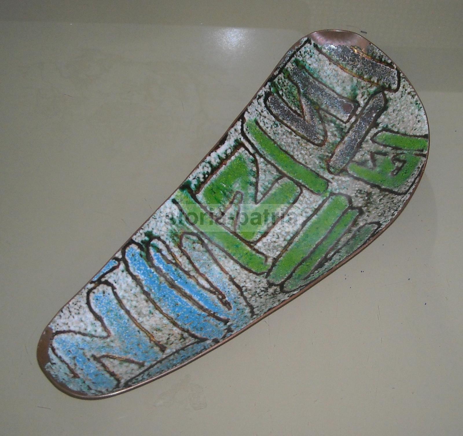 Arte, Design, Artistico Soprammobile, Rame Smaltato, Policromo, Decorativo, d'Epoca immagine 1