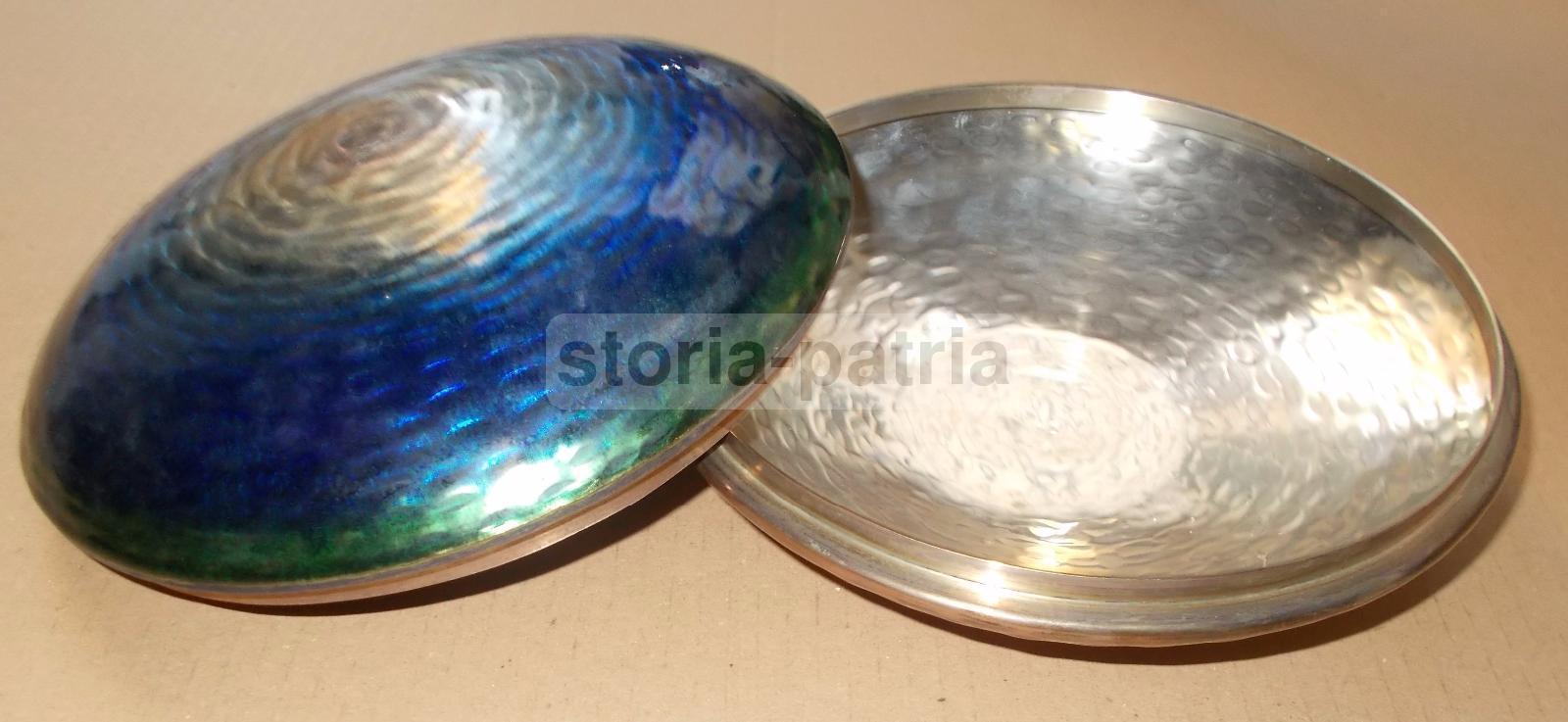 Arte, Design, Modernariato, Decorativo Soprammobile, Metallo Battuto E Smaltato immagine 2
