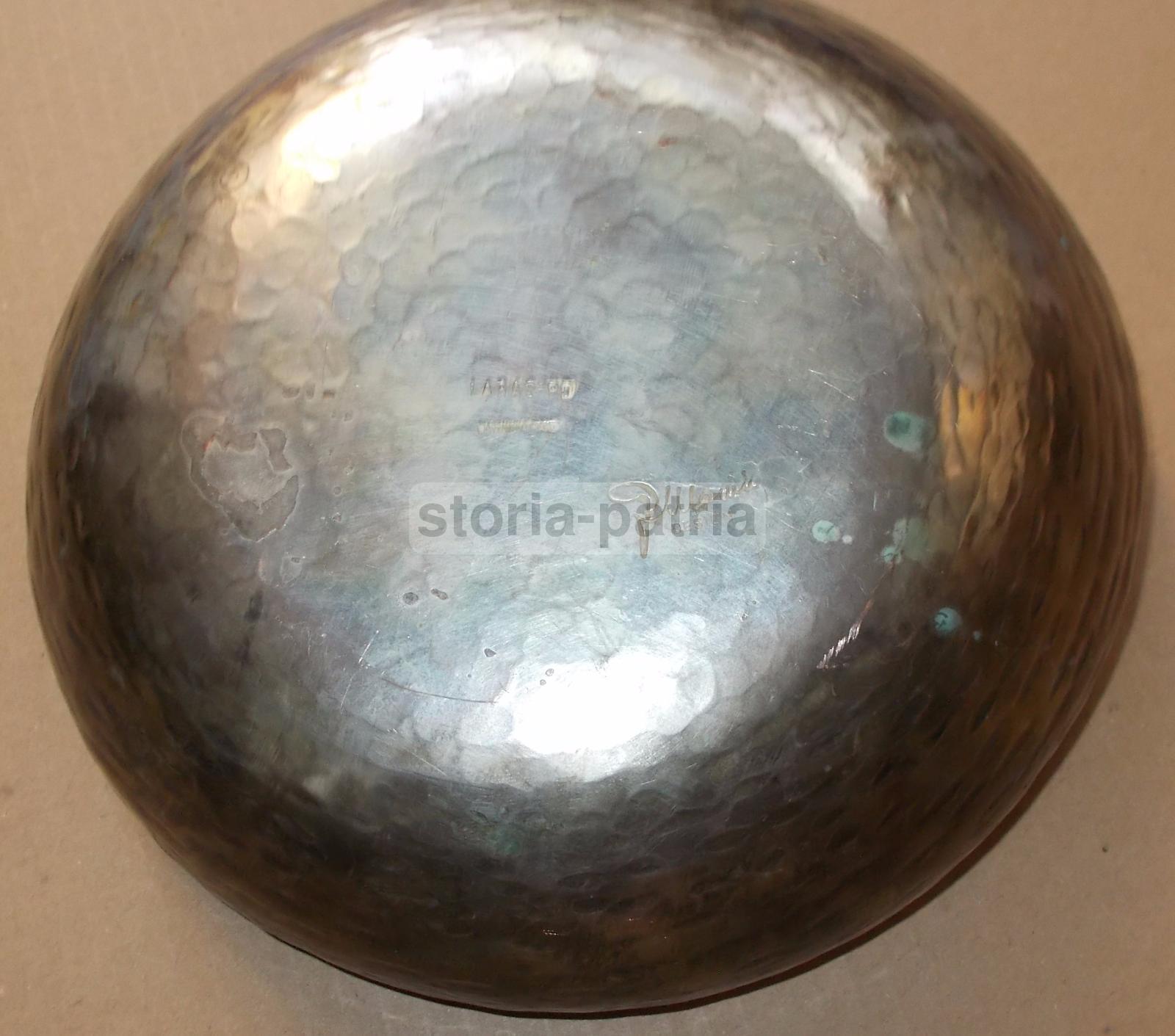 Arte, Design, Soprammobile Da Collezione, Decorativa Ciotola, Metallo Battuto, Laras immagine 3