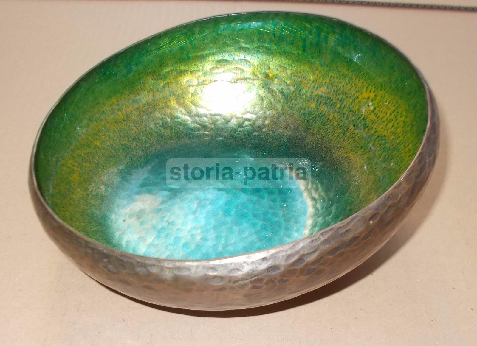 Arte, Design, Soprammobile Da Collezione, Decorativa Ciotola, Metallo Battuto, Laras immagine 7