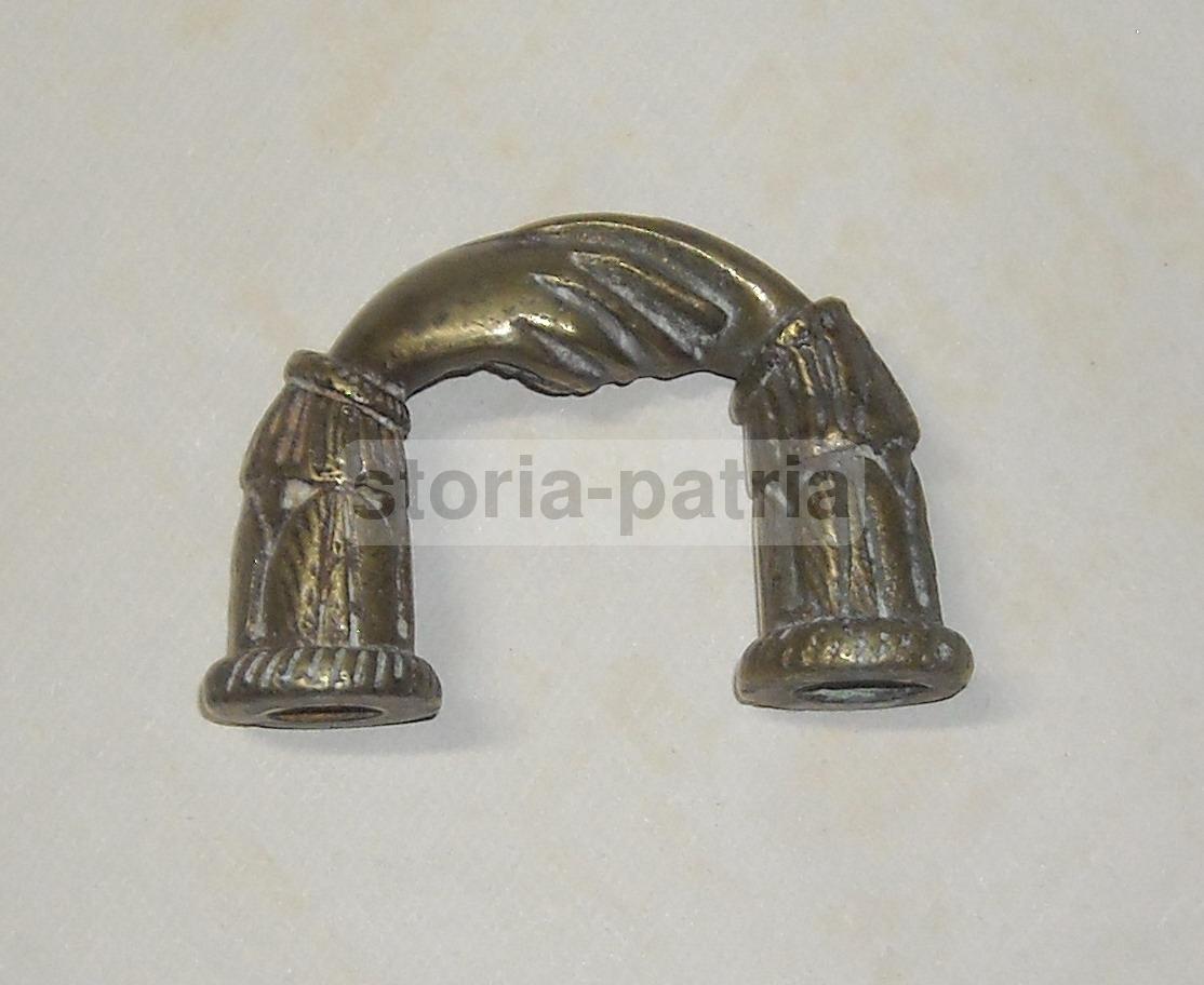 Artistico Raro Oggetto, Utilissimo Poggiacarte, Mani, Allegoria Della Fedelta, 800 immagine 2