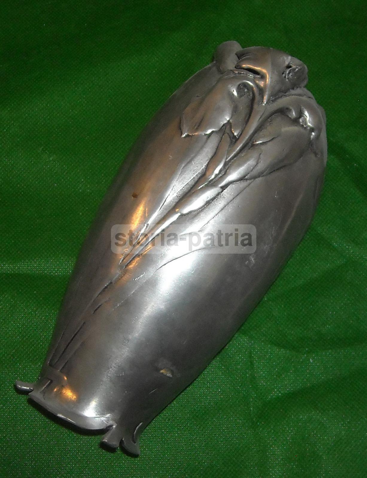 Artistico Vaso, Inusuale Decorazione Floreale, Soprammobile Di Gusto Liberty, Firma immagine 2