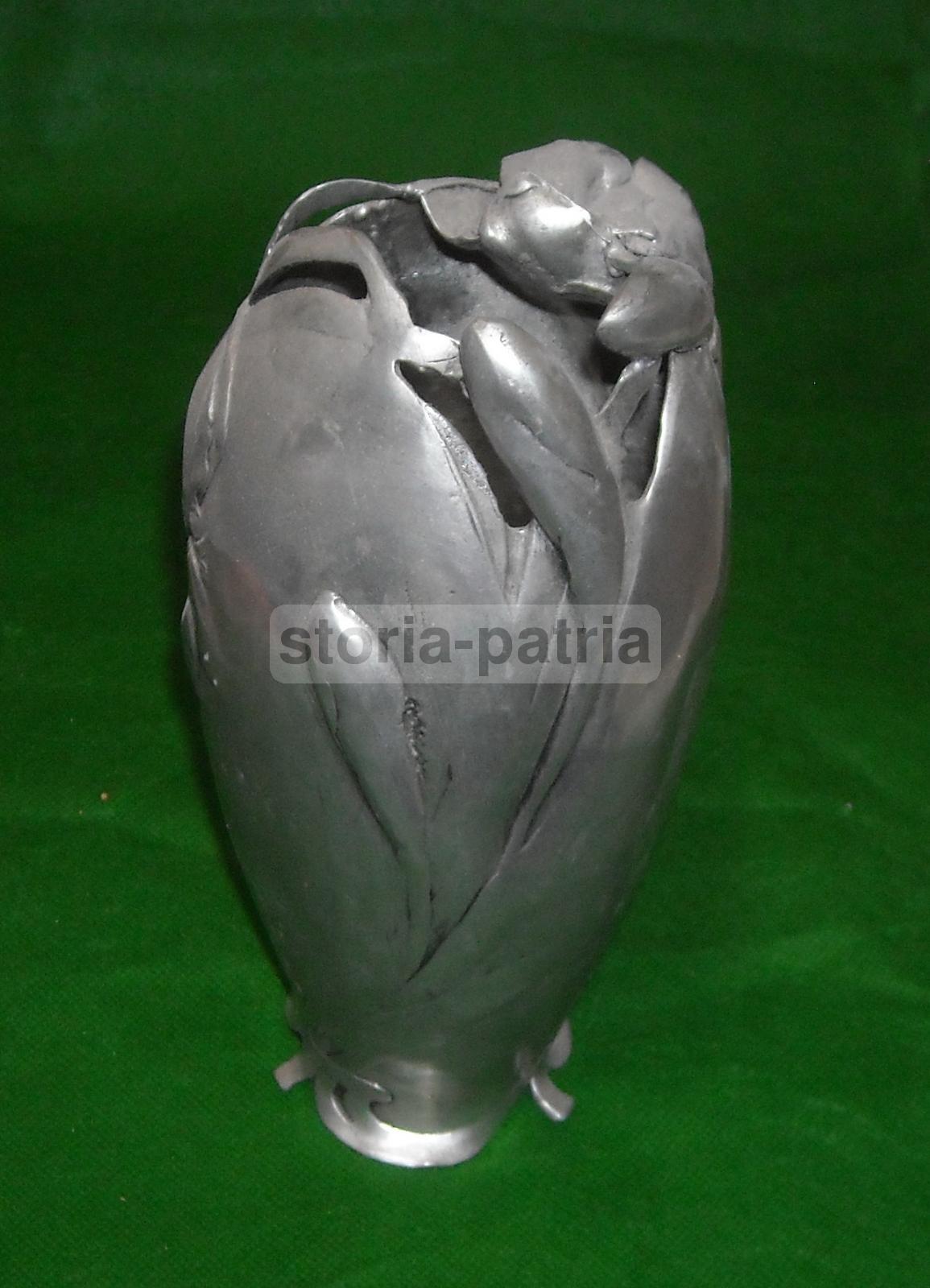 Artistico Vaso, Inusuale Decorazione Floreale, Soprammobile Di Gusto Liberty, Firma immagine 10