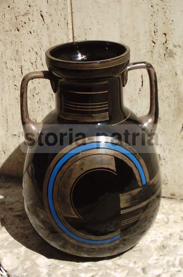 Artistico Vaso, Vetro, Decorativo Soprammobile, Art Deco, Futurismo, Bauhaus, d'Epoca immagine 1