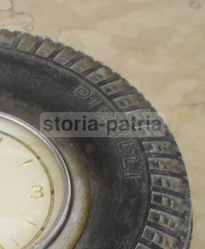 Automobilismo, Pneumatici Pirelli, Urania, Rolle, Grazioso Orologio Pubblicitario immagine 9