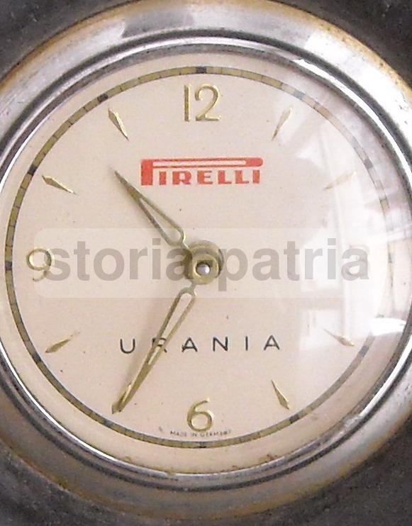Automobilismo, Pneumatici Pirelli, Urania, Rolle, Grazioso Orologio Pubblicitario immagine 15