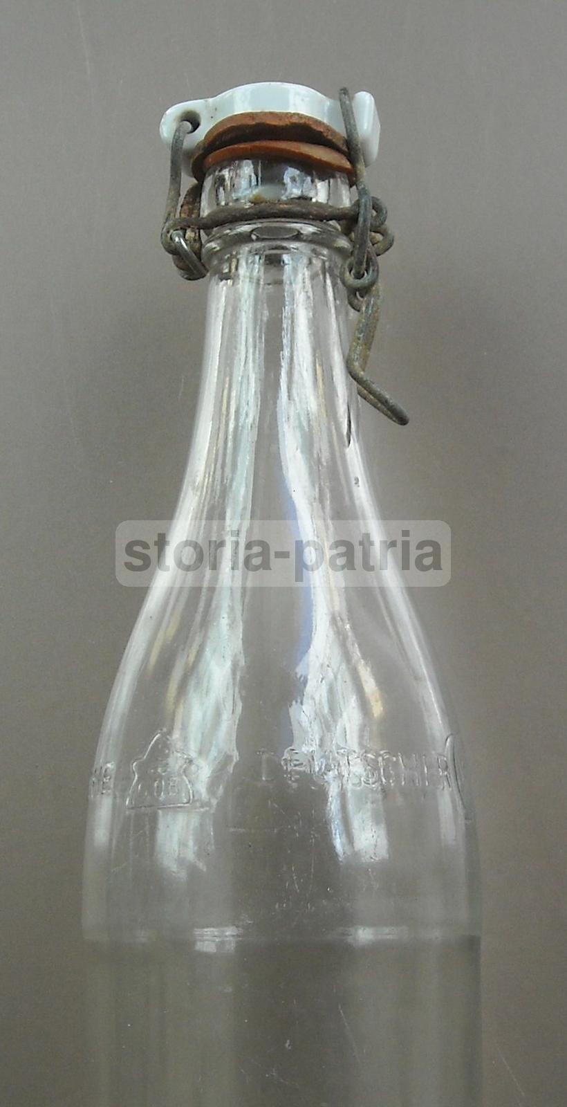 Bella Bottiglia Vetro, Tappo, Pubblicitaria, Bevande, Deutscher Brunnen Leihflasche immagine 2