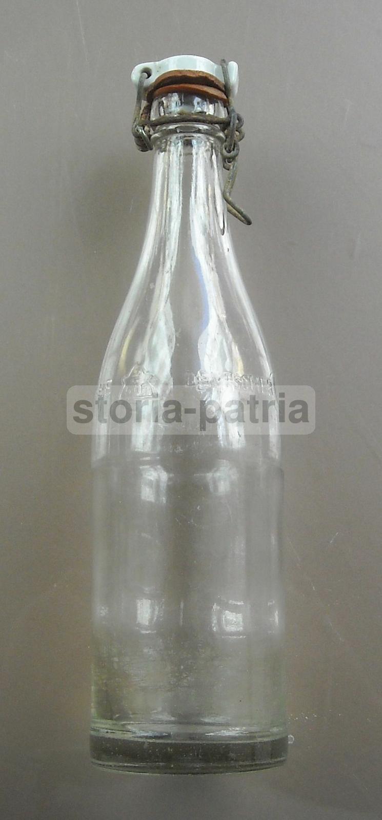 Bella Bottiglia Vetro, Tappo, Pubblicitaria, Bevande, Deutscher Brunnen Leihflasche immagine 5