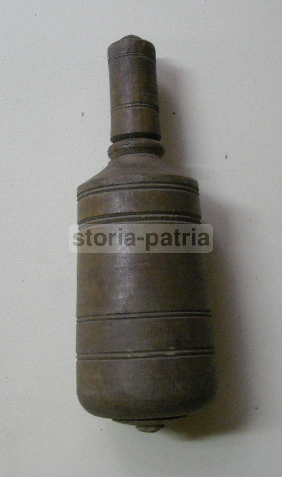 Caccia E Cacciatori, Antico Contenitore, Legno Tornito, Da Collezione, d'Epoca, Utile immagine 2