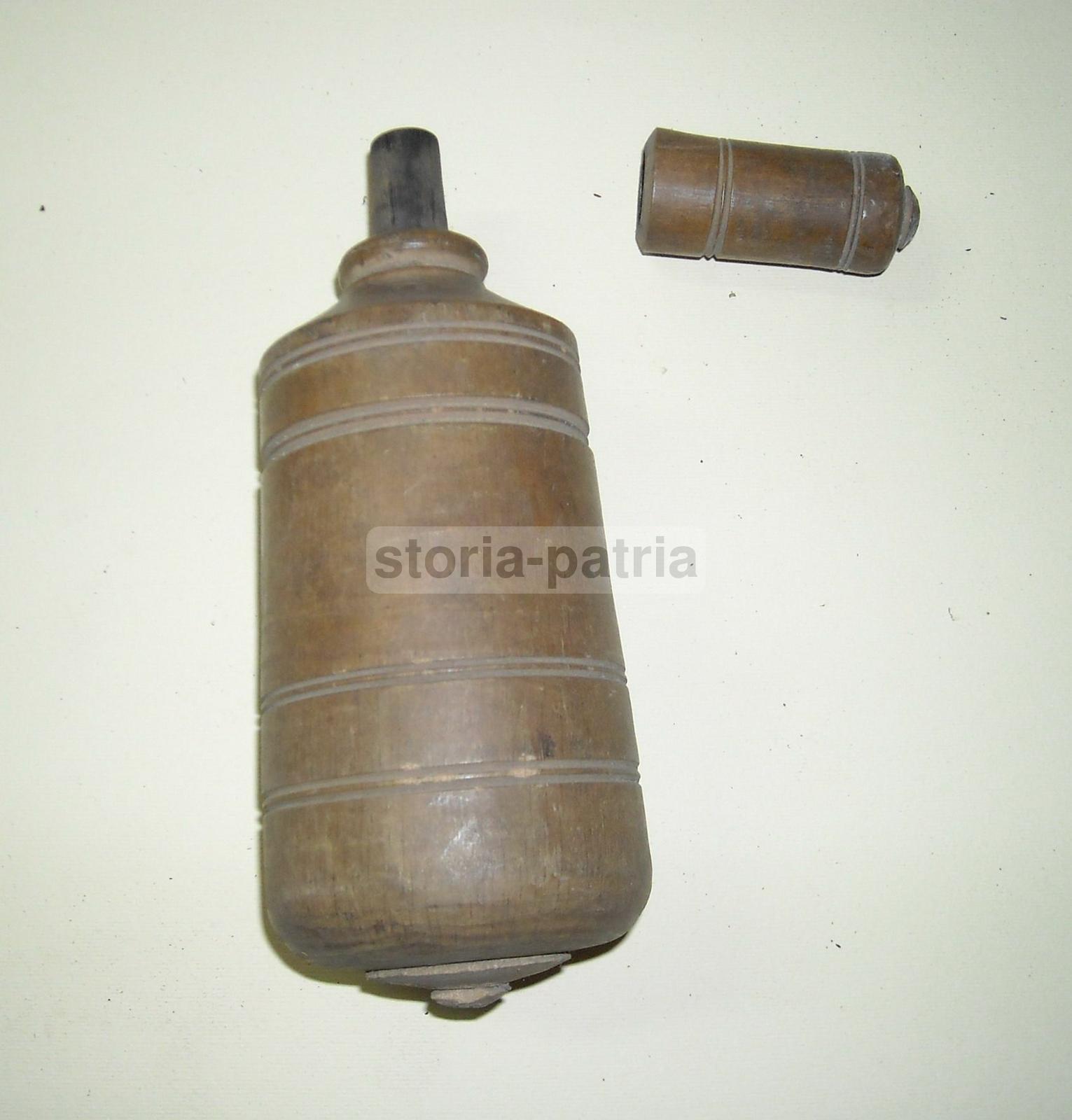 Caccia E Cacciatori, Antico Contenitore, Legno Tornito, Da Collezione, d'Epoca, Utile immagine 3