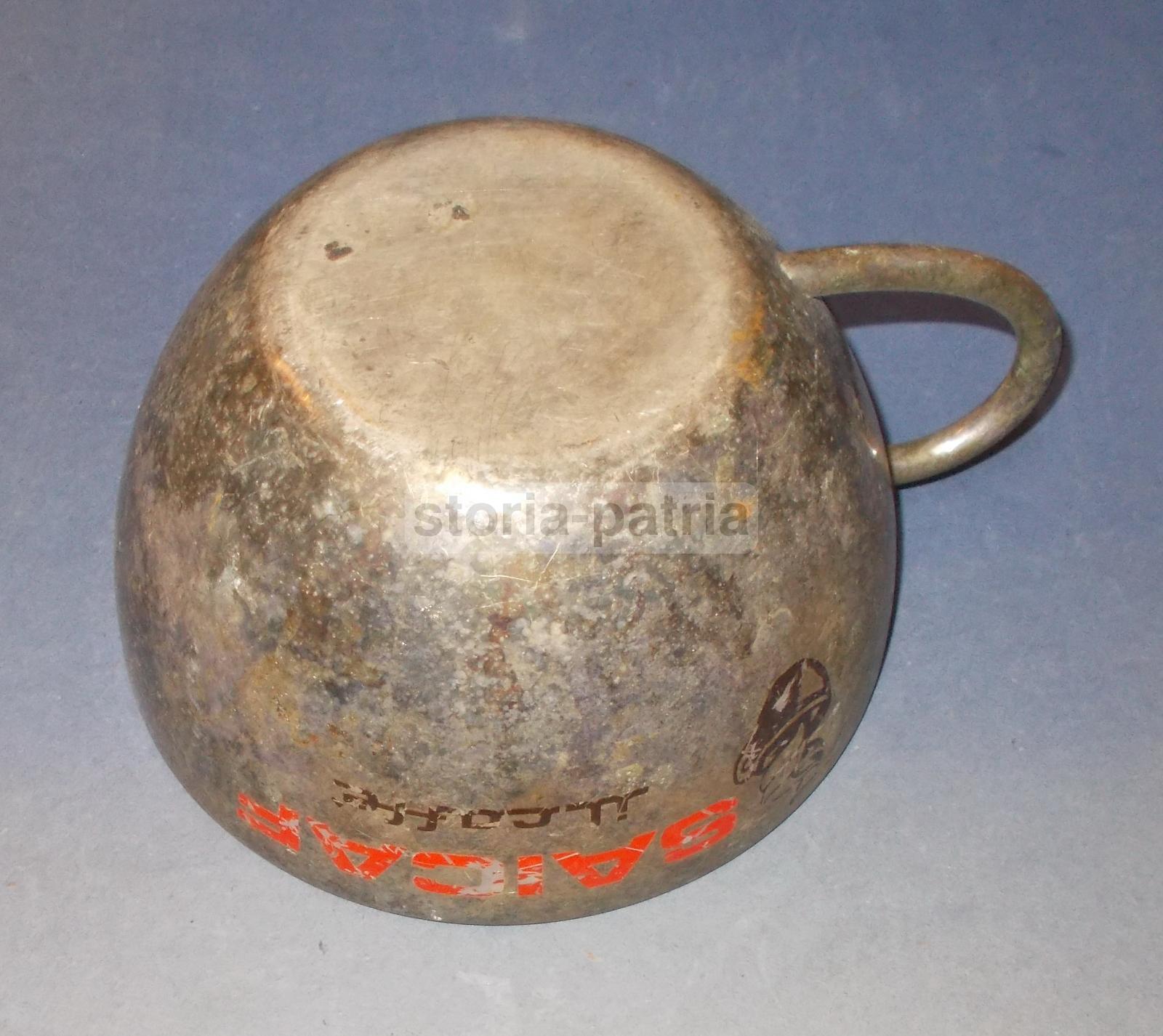 Caffe, Inusuale Grande Tazza Pubblicitaria, Decorativa, Da Collezione, Argentata immagine 8