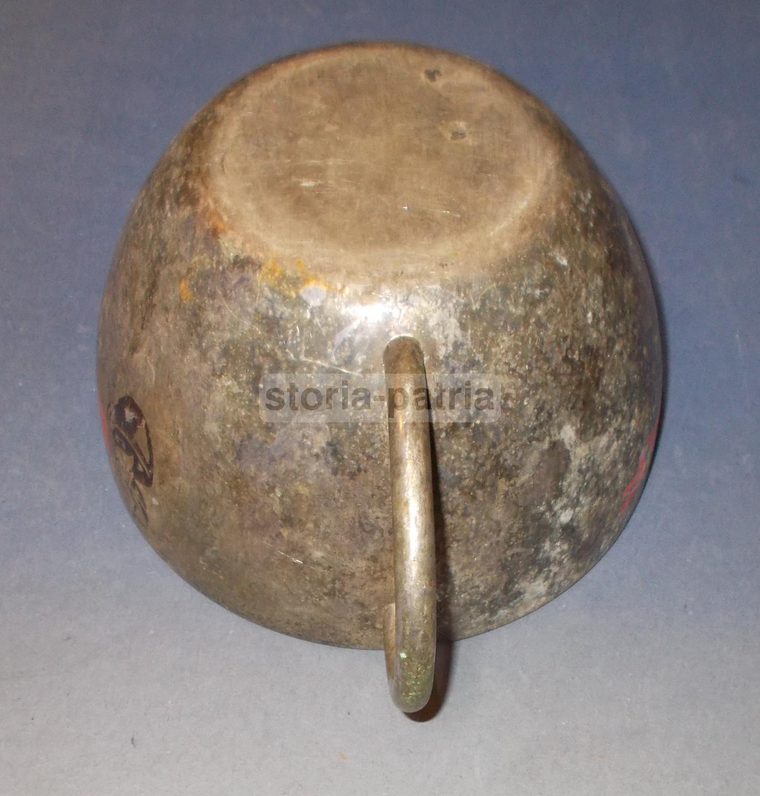 Caffe, Inusuale Grande Tazza Pubblicitaria, Decorativa, Da Collezione, Argentata immagine 9