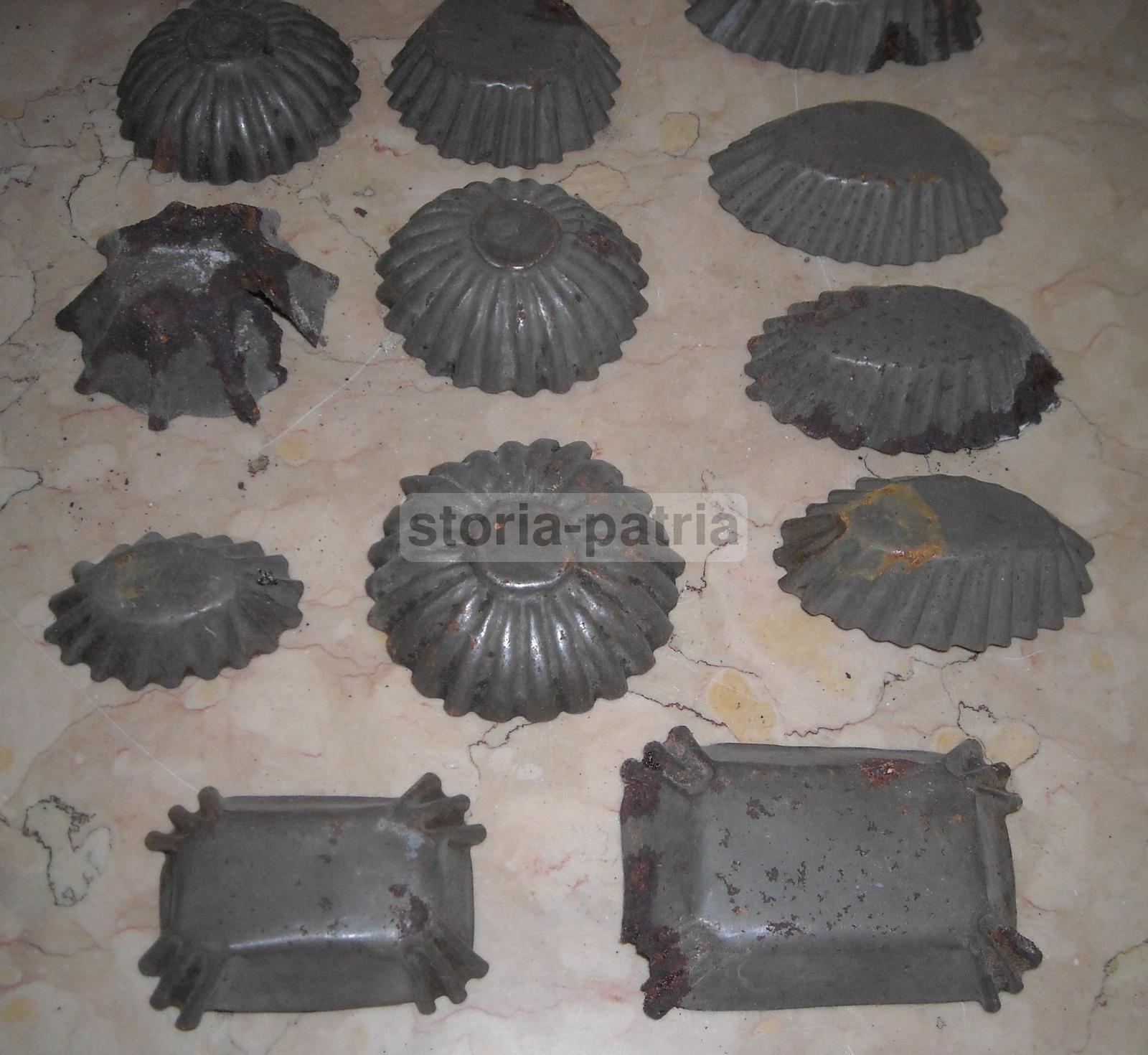 Cucina, Pasticceria, Biscotti, Dolci, Formine d'Epoca, Decorative, Da Collezione, 14 P immagine 1