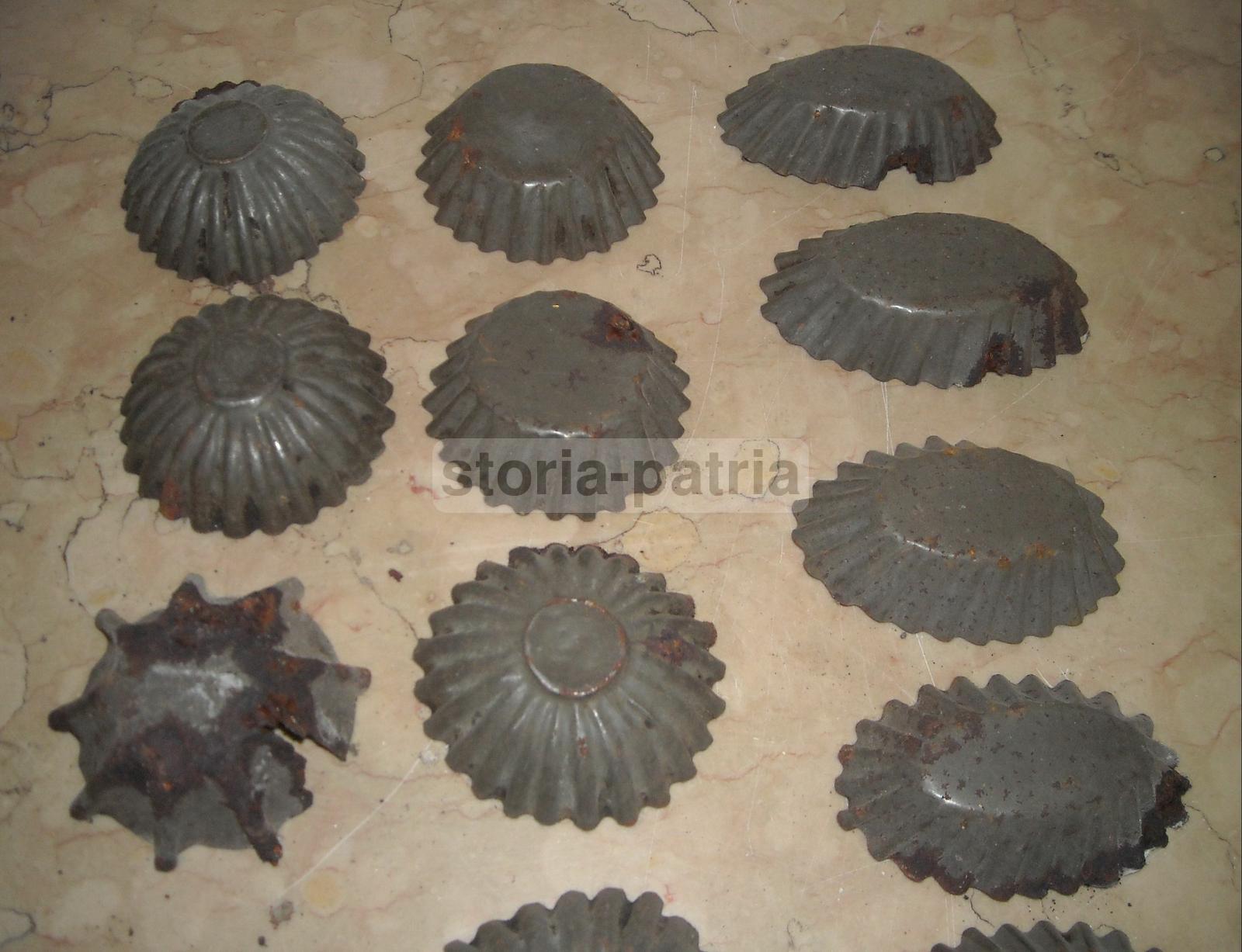 Cucina, Pasticceria, Biscotti, Dolci, Formine d'Epoca, Decorative, Da Collezione, 14 P immagine 2