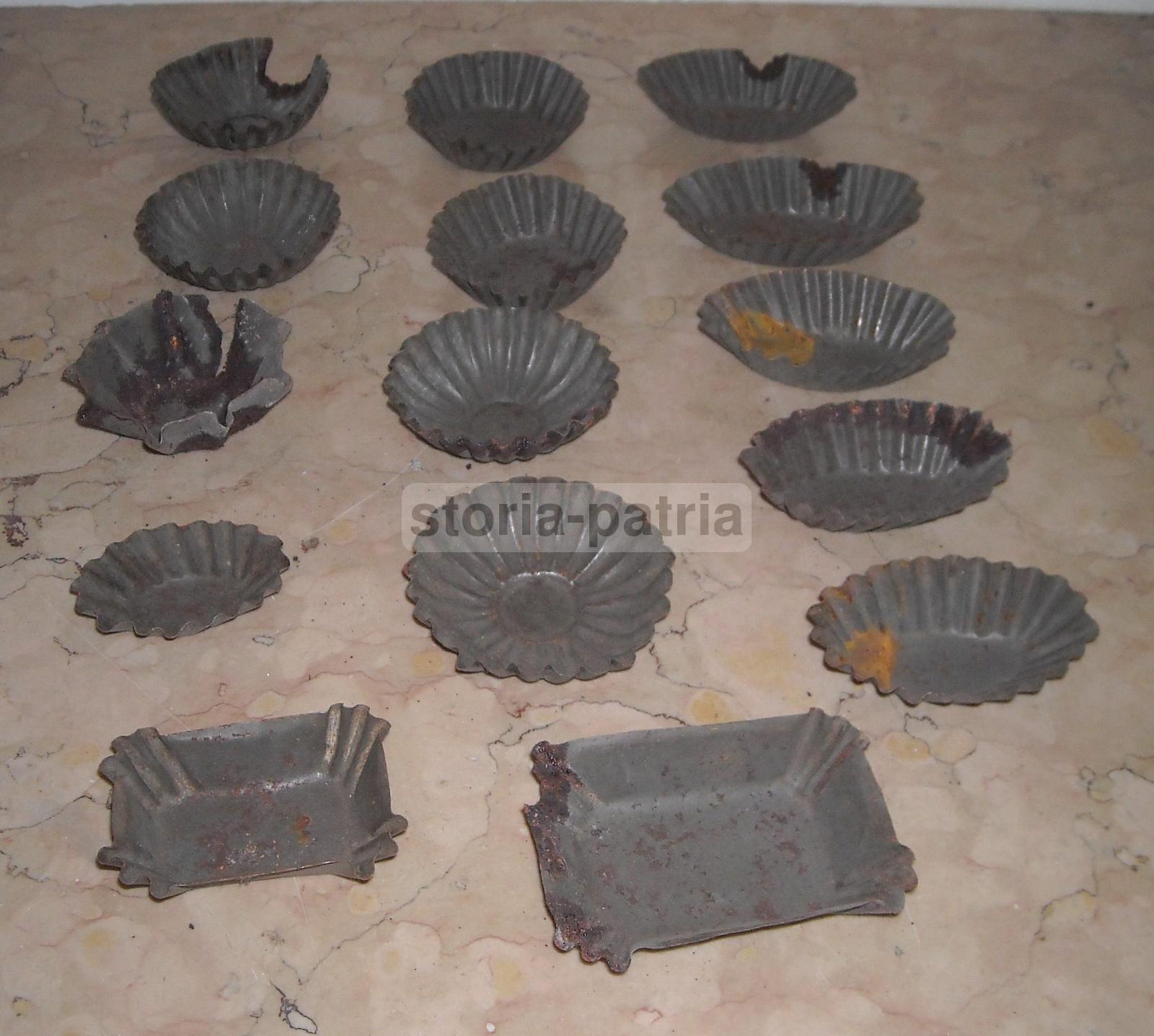 Cucina, Pasticceria, Biscotti, Dolci, Formine d'Epoca, Decorative, Da Collezione, 14 P immagine 3