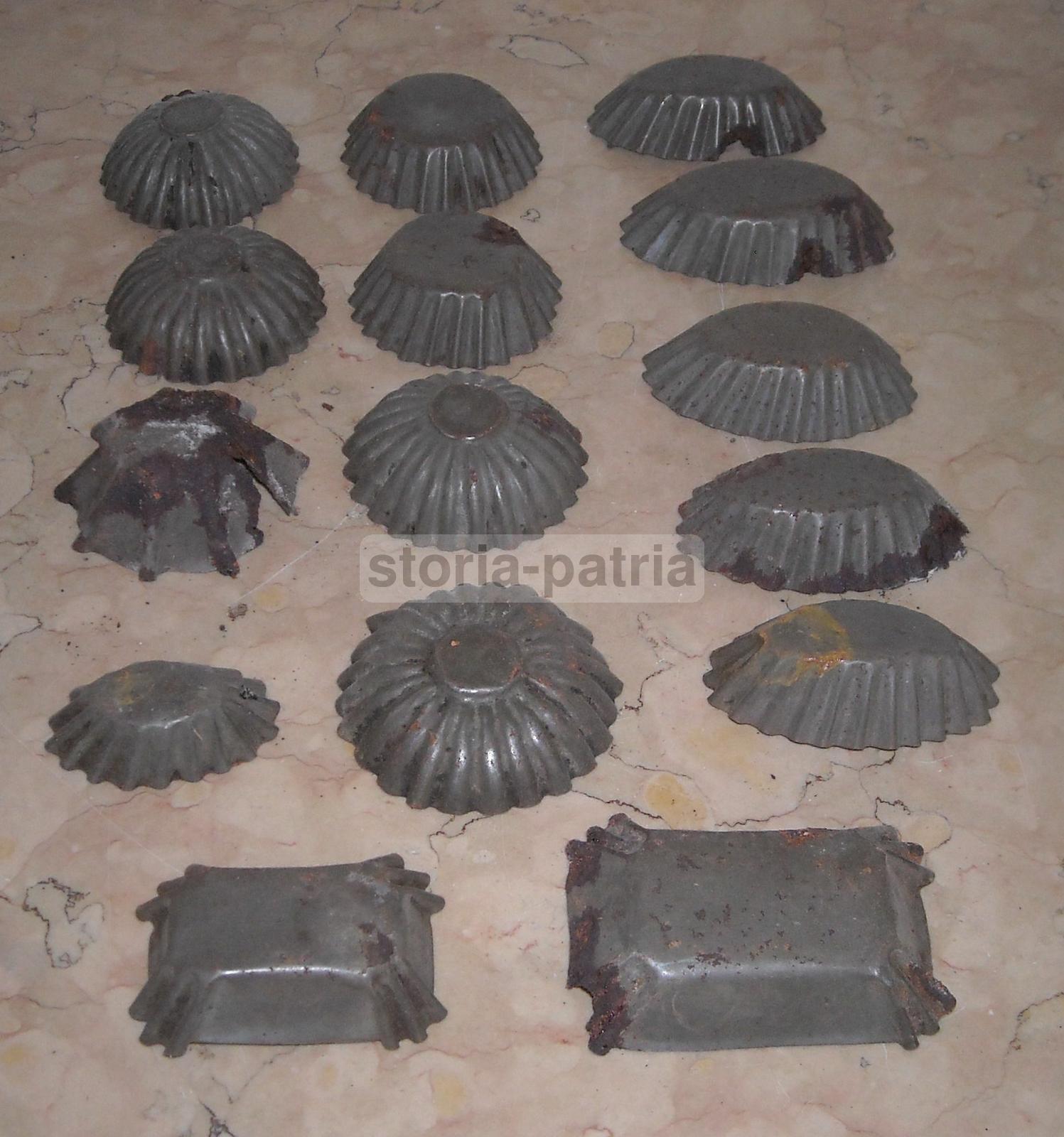 Cucina, Pasticceria, Biscotti, Dolci, Formine d'Epoca, Decorative, Da Collezione, 14 P immagine 5