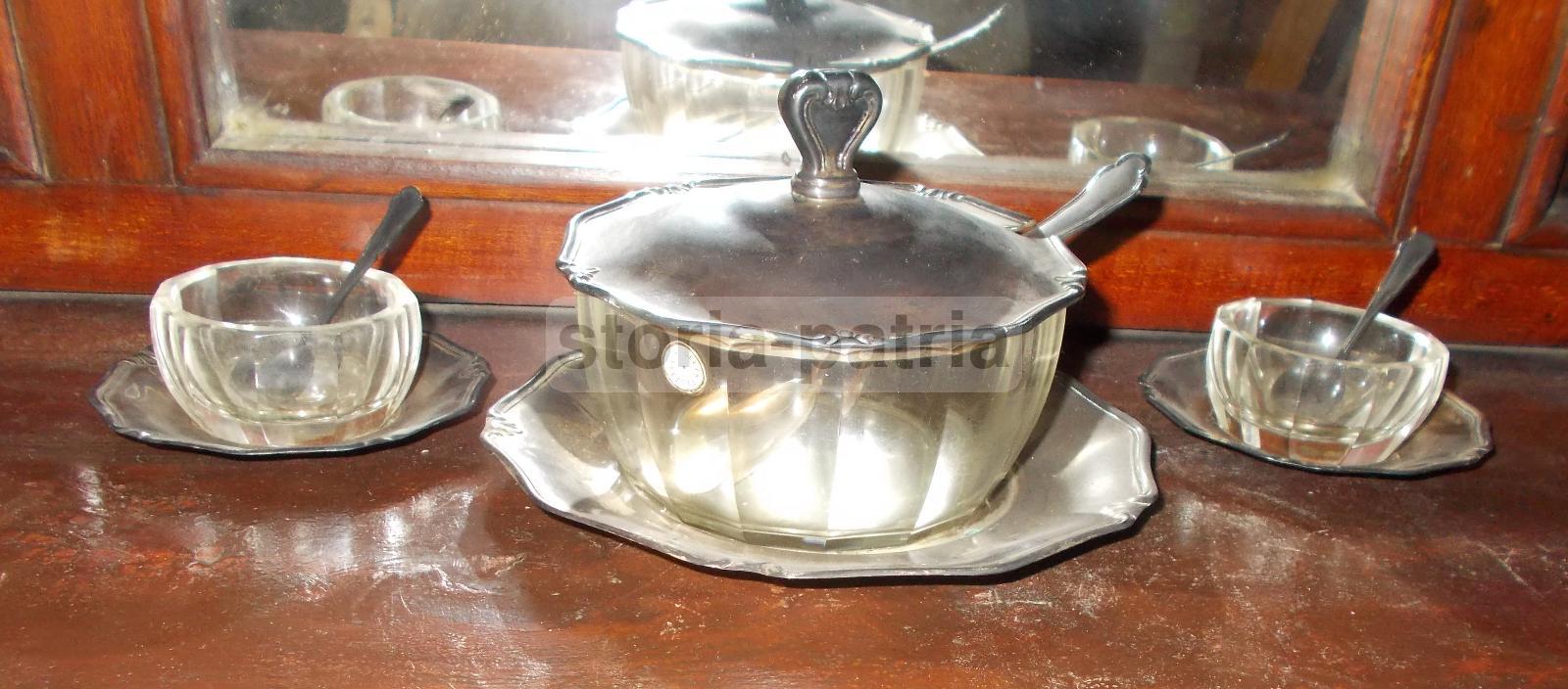 Cucina, Saliere, Zuccheriera, Formaggiera, Elegante Tris, Decorativo, Da Collezione immagine 6