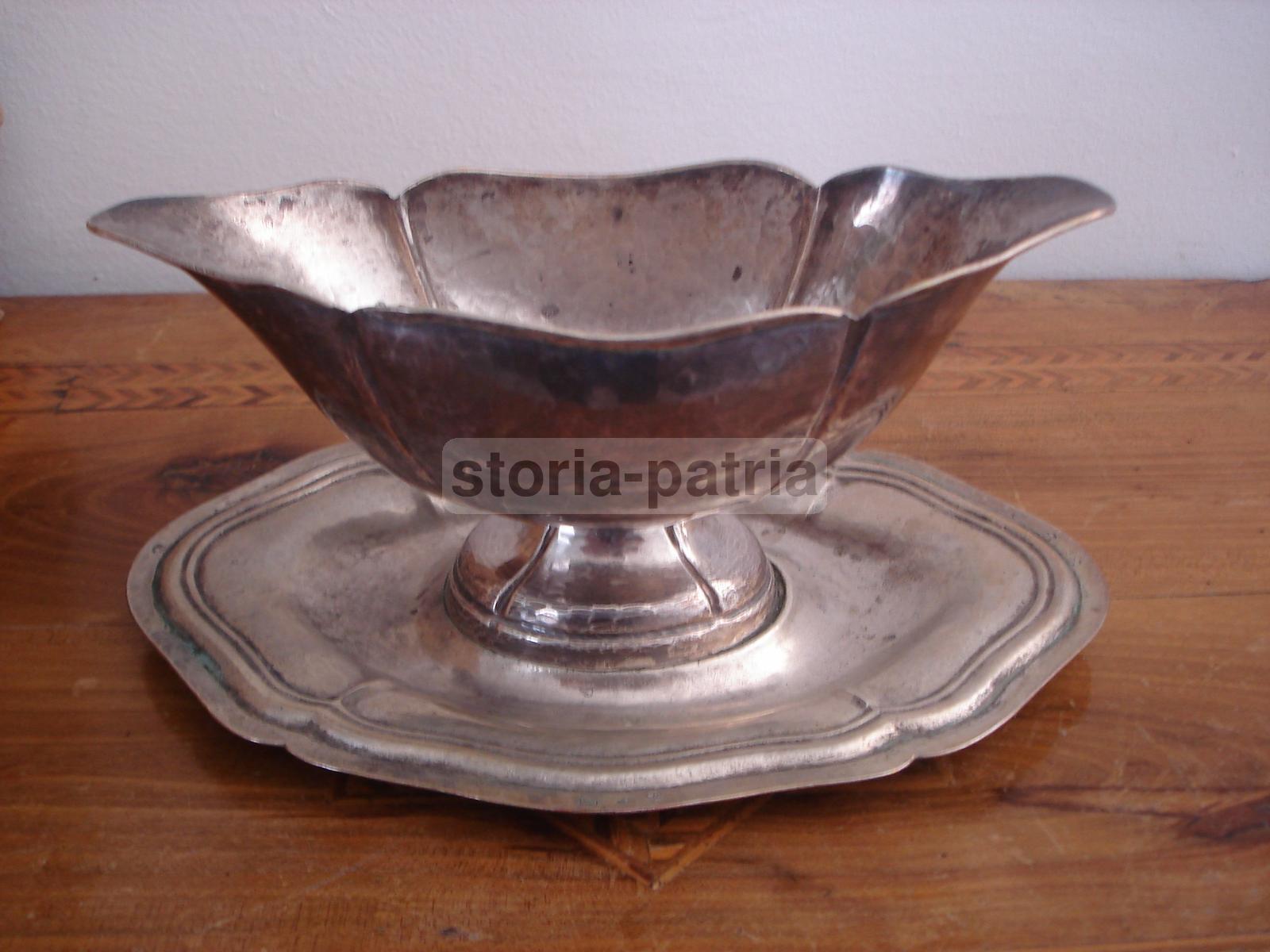 Elegante Argenteria Da Tavola, Salsiera, Centro Tavola, Decorativa Alzata, Punzonata immagine 1