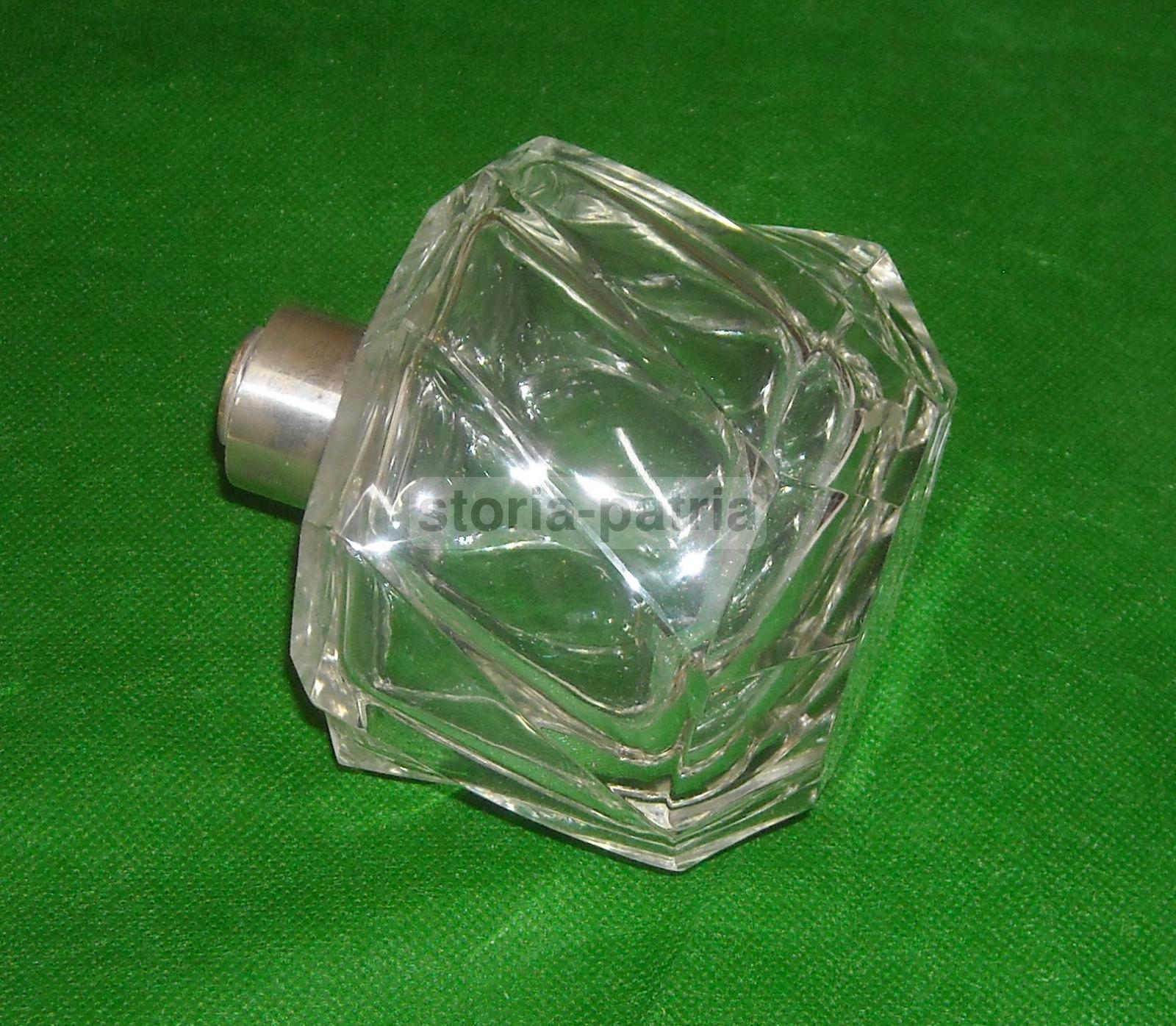 Elegante Soprammobile, Vetro Decorativo, Utile Porta Profumo, Montatura In Argento immagine 3