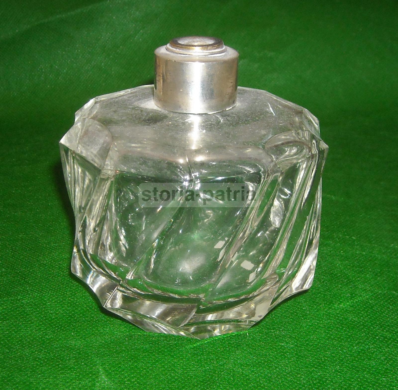 Elegante Soprammobile, Vetro Decorativo, Utile Porta Profumo, Montatura In Argento immagine 7