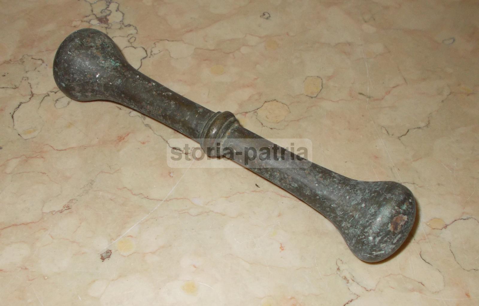 Farmacia, Erboristeria, Cucina, Antico Pestello, Da Collezione, Con Suggestiva Patina immagine 2