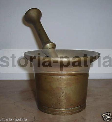 Farmacia, Erboristeria, Preparati Galenici, Cucina, Mortaio Da Collezione, d'Epoca immagine 1