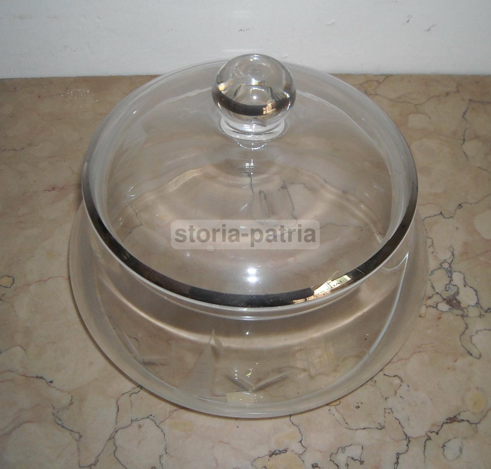 Graziosa Ciotola In Vetro, Con Decorazione Incisa, Marina Con Barca A Vela, Utile immagine 2