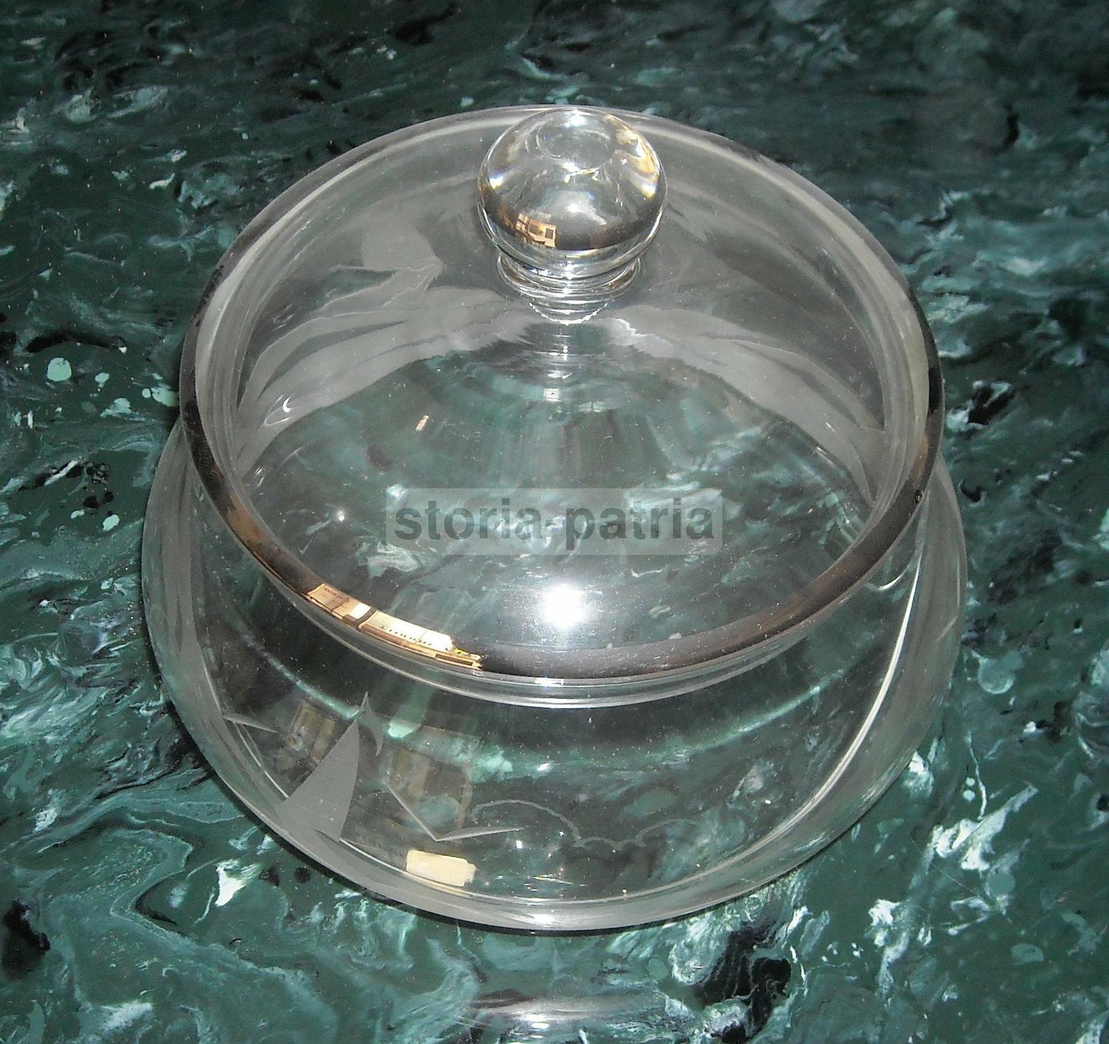 Graziosa Ciotola In Vetro, Con Decorazione Incisa, Marina Con Barca A Vela, Utile immagine 8