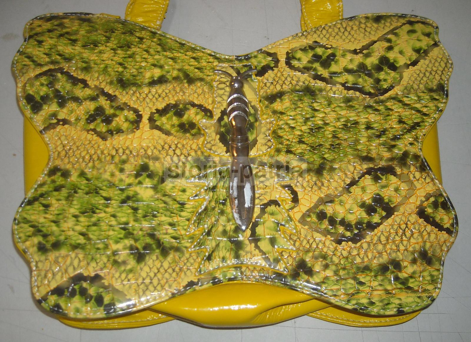 Graziosa Vecchia Borsetta, Inusuale Modellato, Farfalla, Decorativa, Da Collezione immagine 13