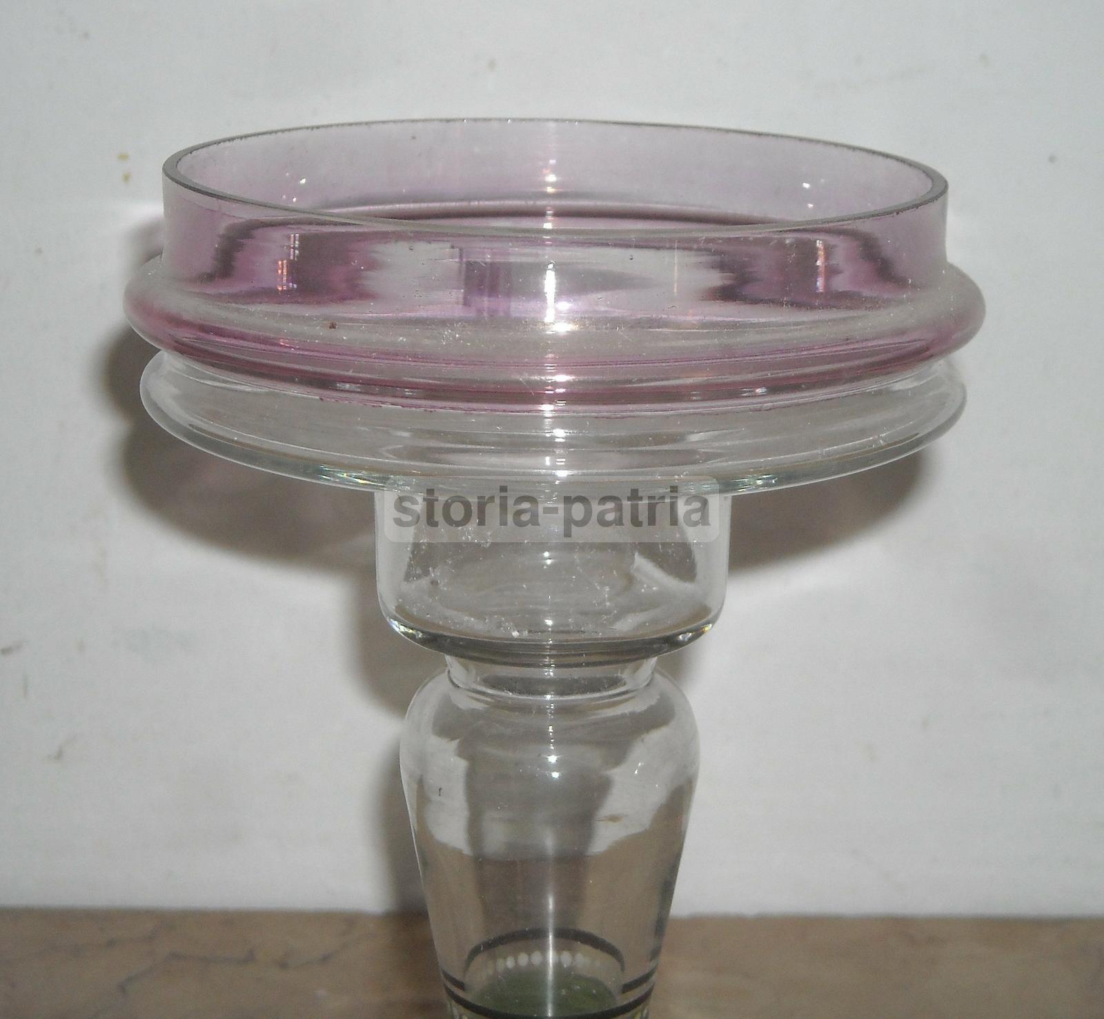 Grazioso Soprammobile d'Epoca, Vetro Decorato Policromo, Liberty, Da Collezione immagine 2