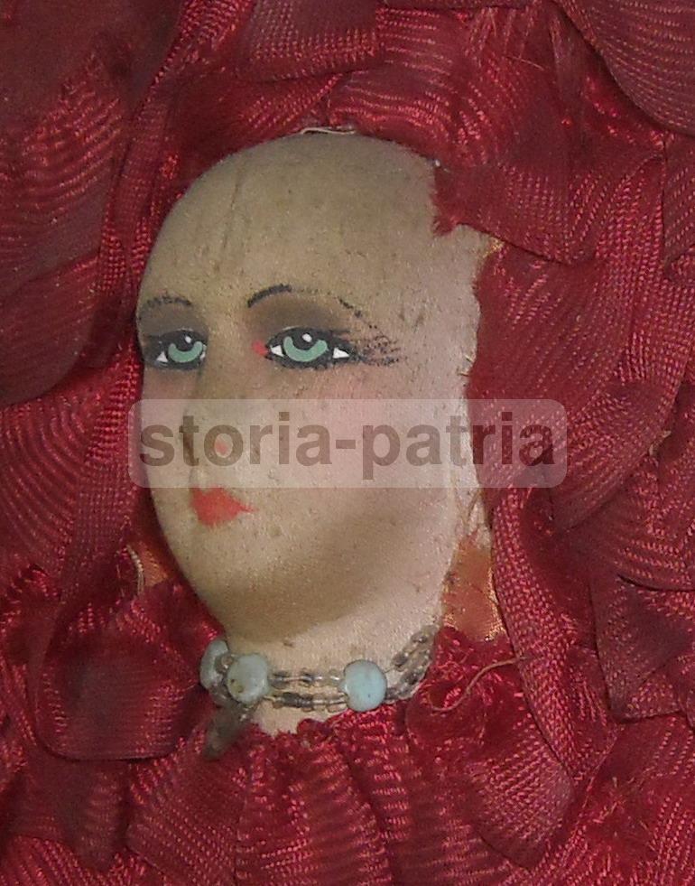 Inusuale Artistico Pannello, Tessuto d'Epoca, Figura Femminile Liberty, Decorativa immagine 3