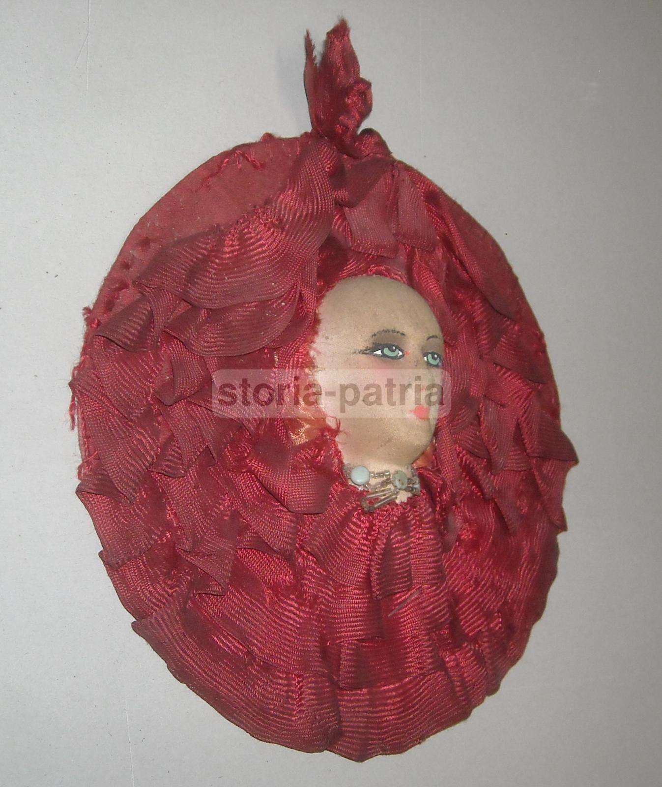 Inusuale Artistico Pannello, Tessuto d'Epoca, Figura Femminile Liberty, Decorativa immagine 4