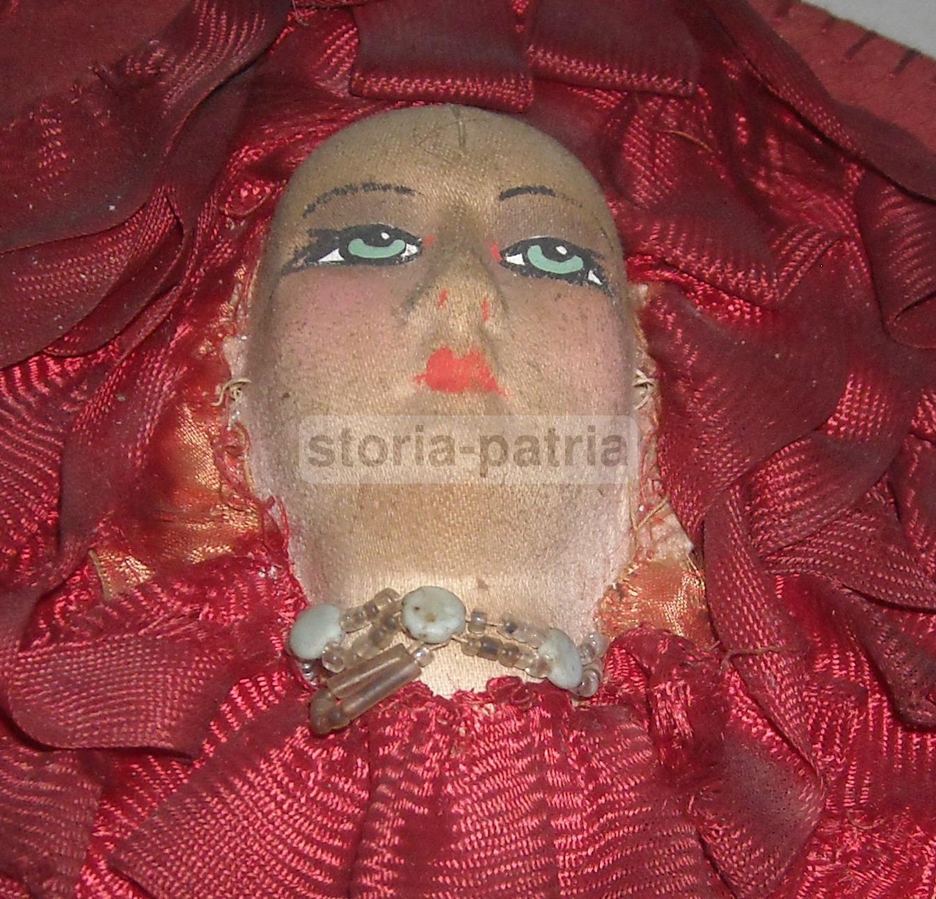 Inusuale Artistico Pannello, Tessuto d'Epoca, Figura Femminile Liberty, Decorativa immagine 6