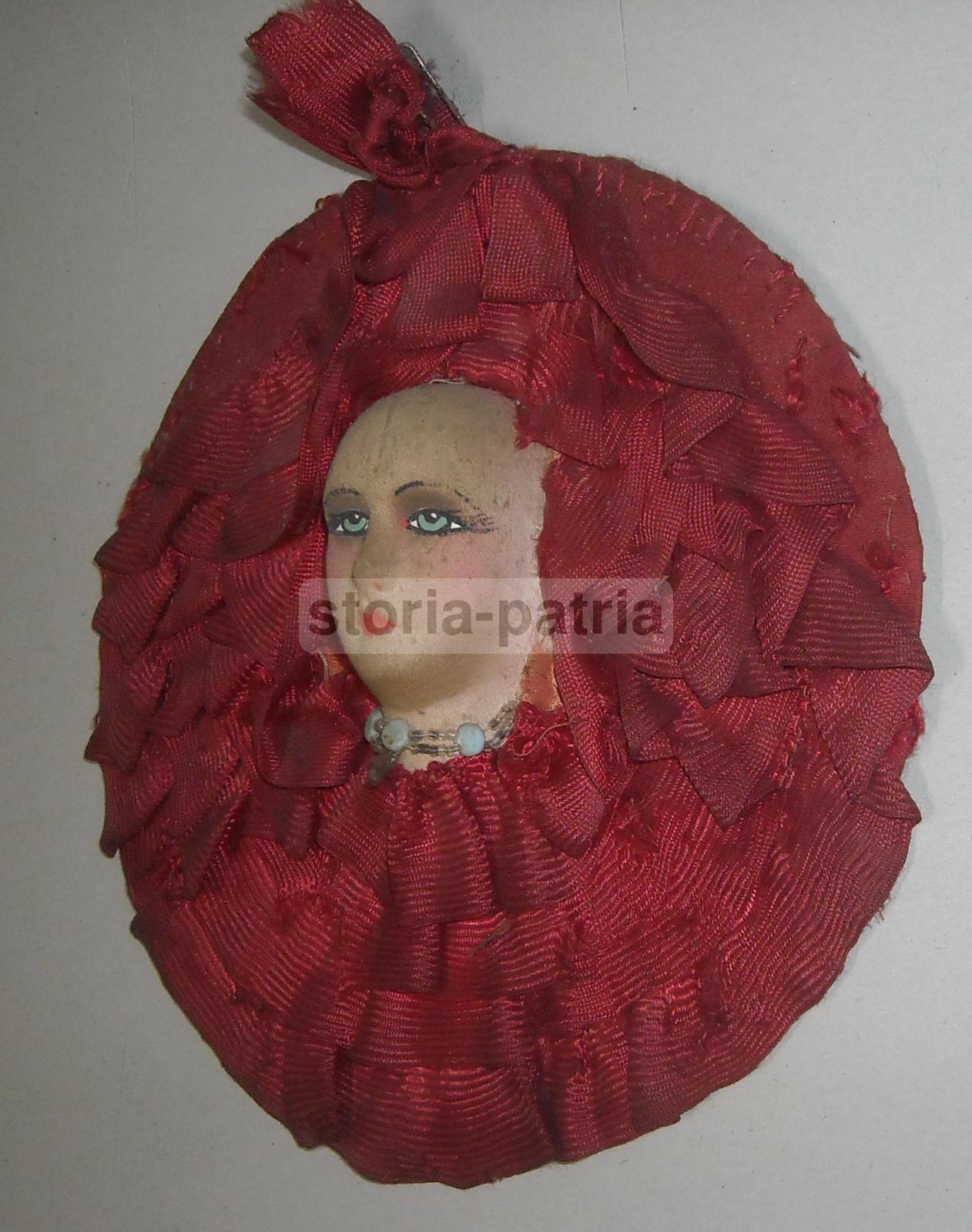 Inusuale Artistico Pannello, Tessuto d'Epoca, Figura Femminile Liberty, Decorativa immagine 7