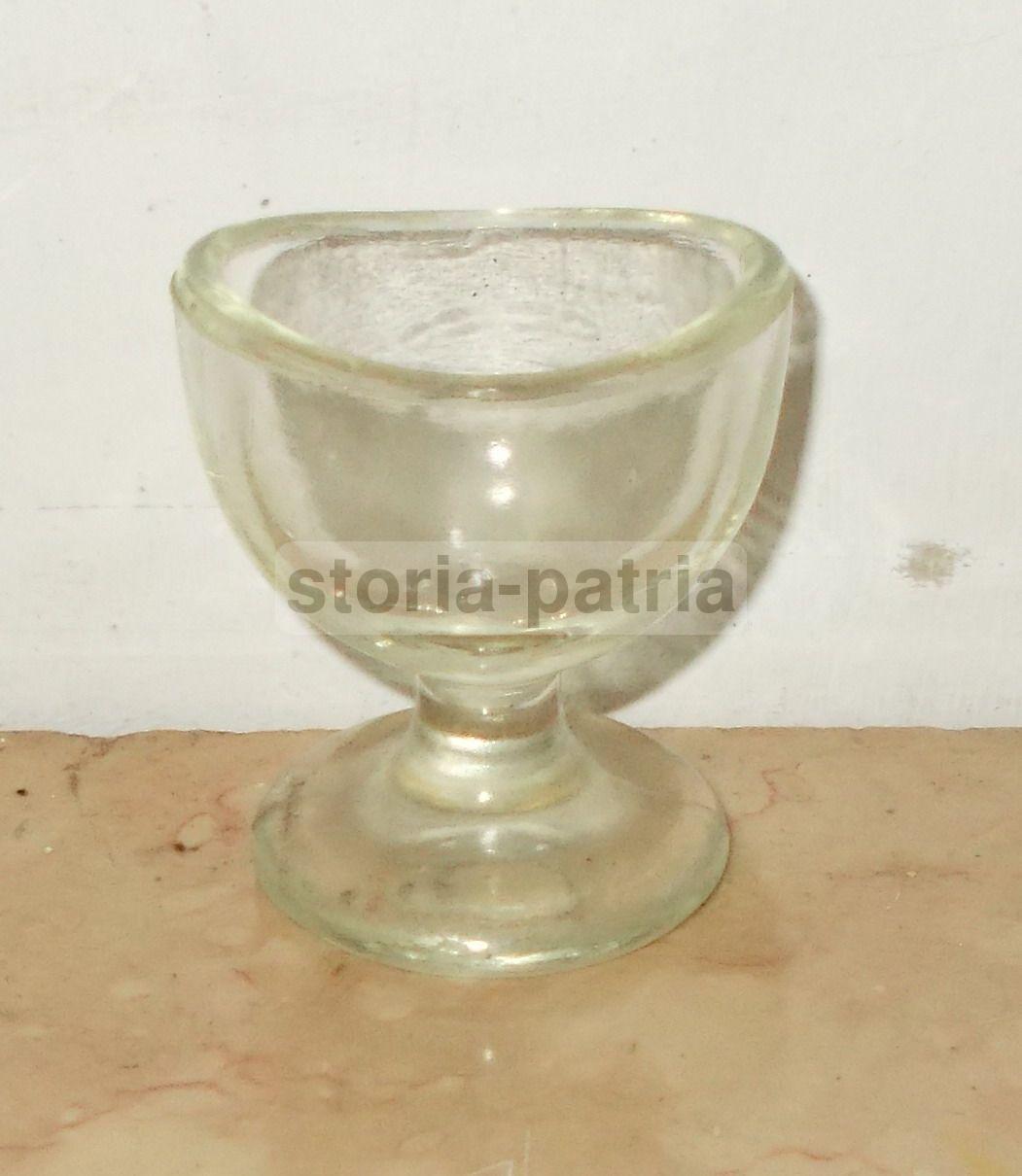 Medicina, Oculistica, Occhi, Lavaggio Oculare, Vetro Da Collezione, d'Epoca immagine 2