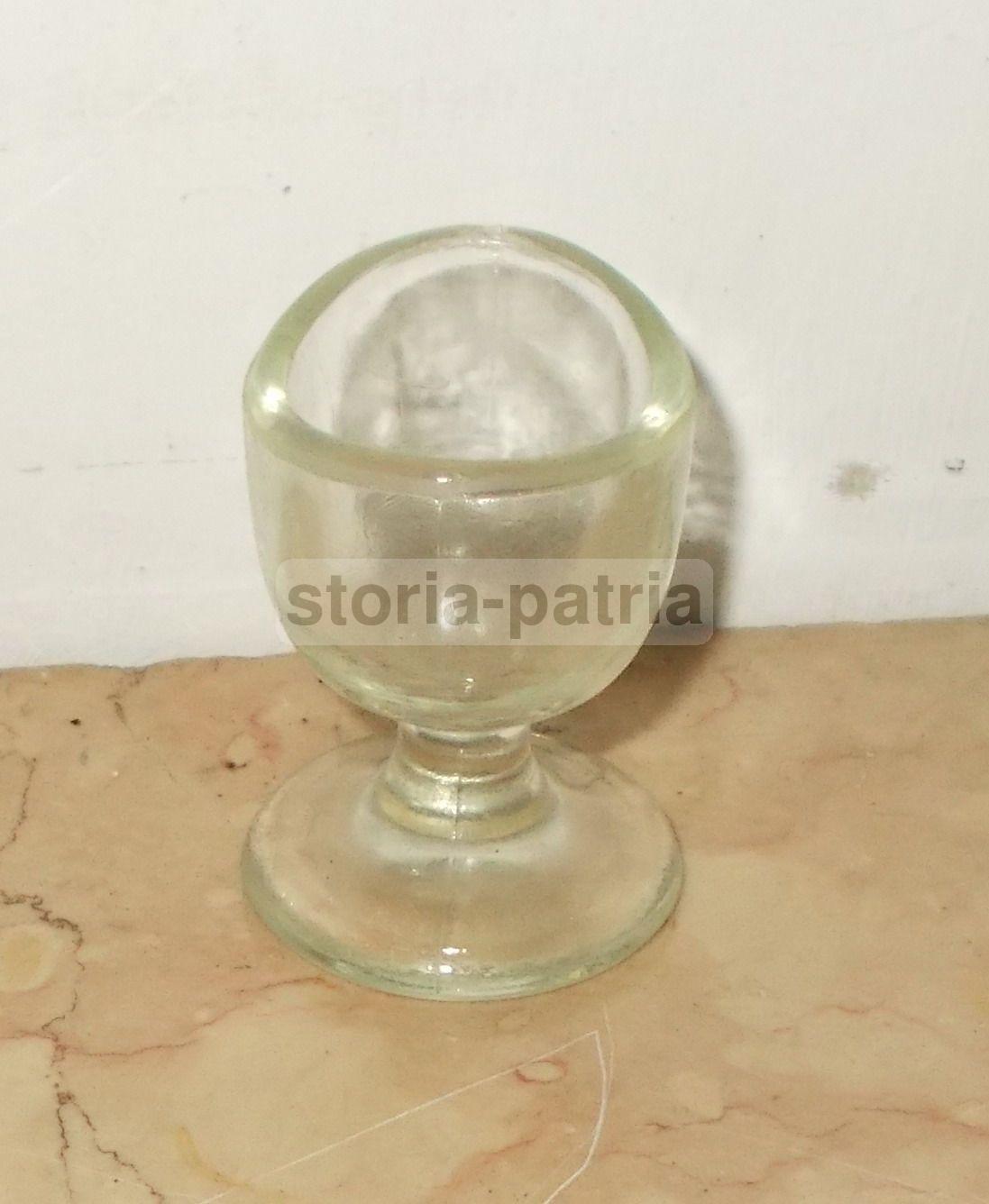 Medicina, Oculistica, Occhi, Lavaggio Oculare, Vetro Da Collezione, d'Epoca immagine 3