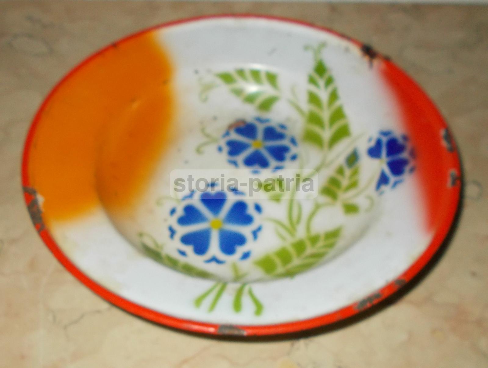 Modernariato, Design, Decorativi Piatti Aerografati, Bella Grafica Floreale, d'Epoca immagine 4