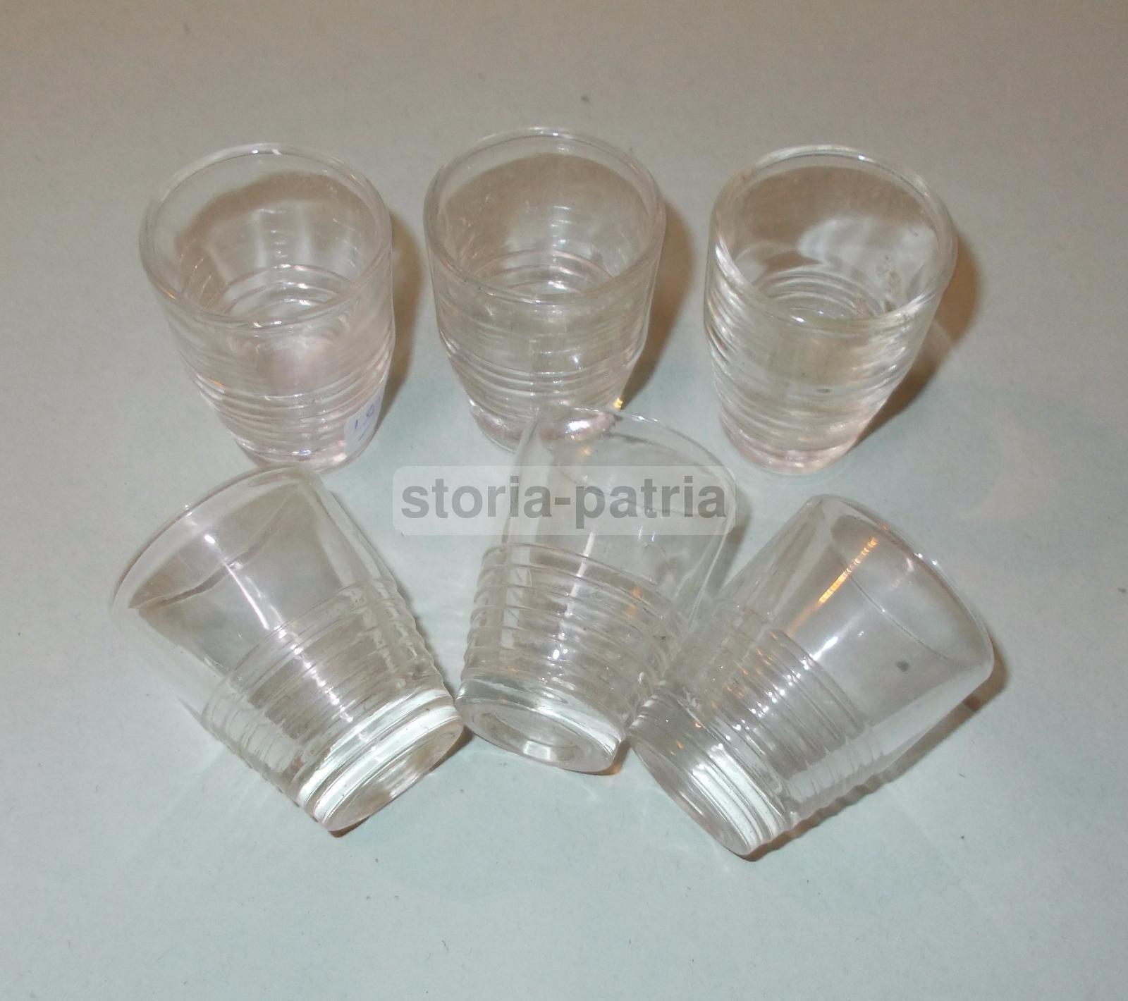 Modernariato, Soprammobili d'Epoca, Graziosi Bicchierini, Per Liquori O Rosolio, 6 P immagine 3