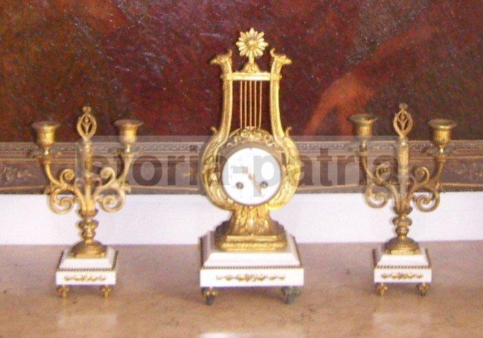 Napoli, Milano, Orologeria Mazzarella, Decorativo Orologio Da Tavolo, d'Epoca, Raro immagine 3