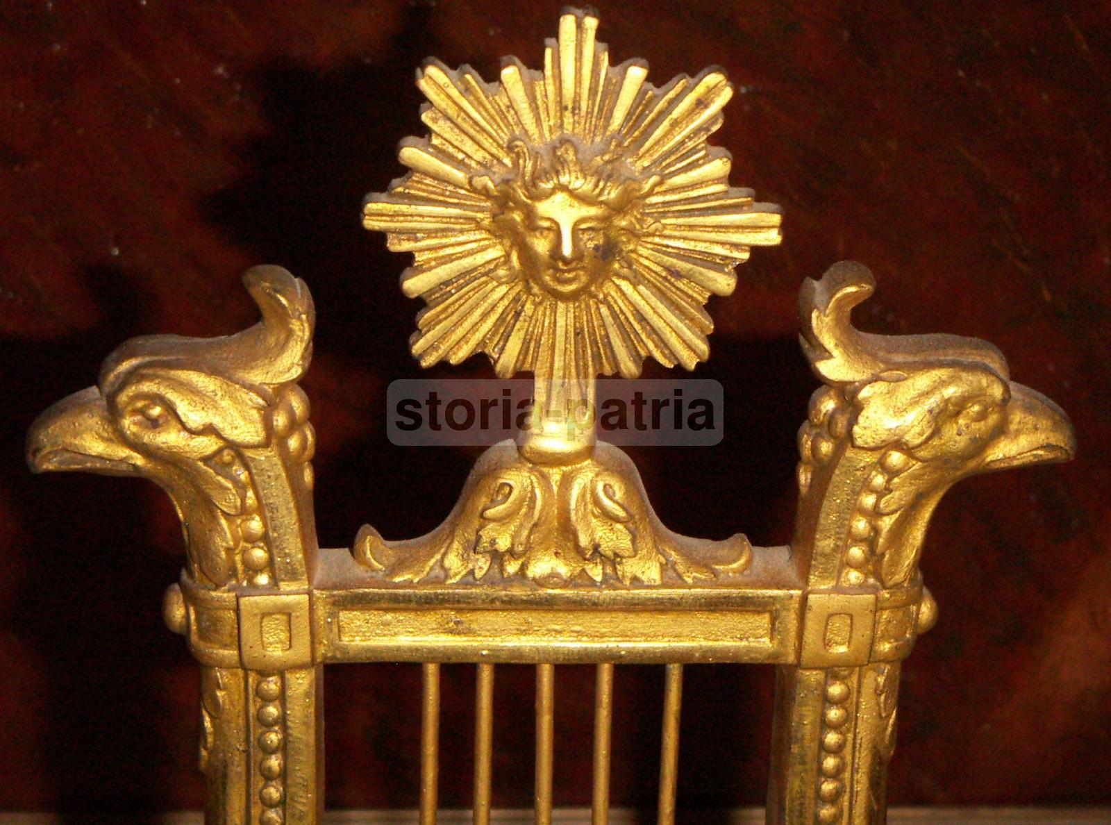 Napoli, Milano, Orologeria Mazzarella, Decorativo Orologio Da Tavolo, d'Epoca, Raro immagine 5