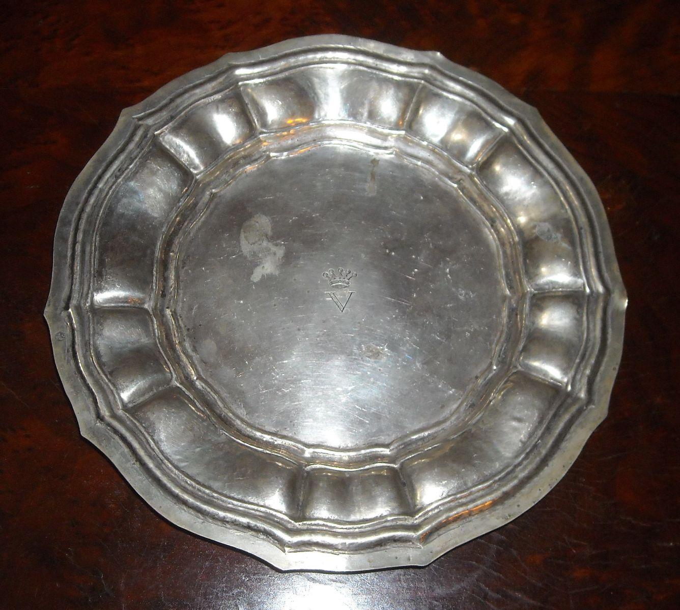 Nobilta, Napoli, Puglia, Argenteria Di Famiglia, Stemma Araldico, Decorativo Piatto immagine 7