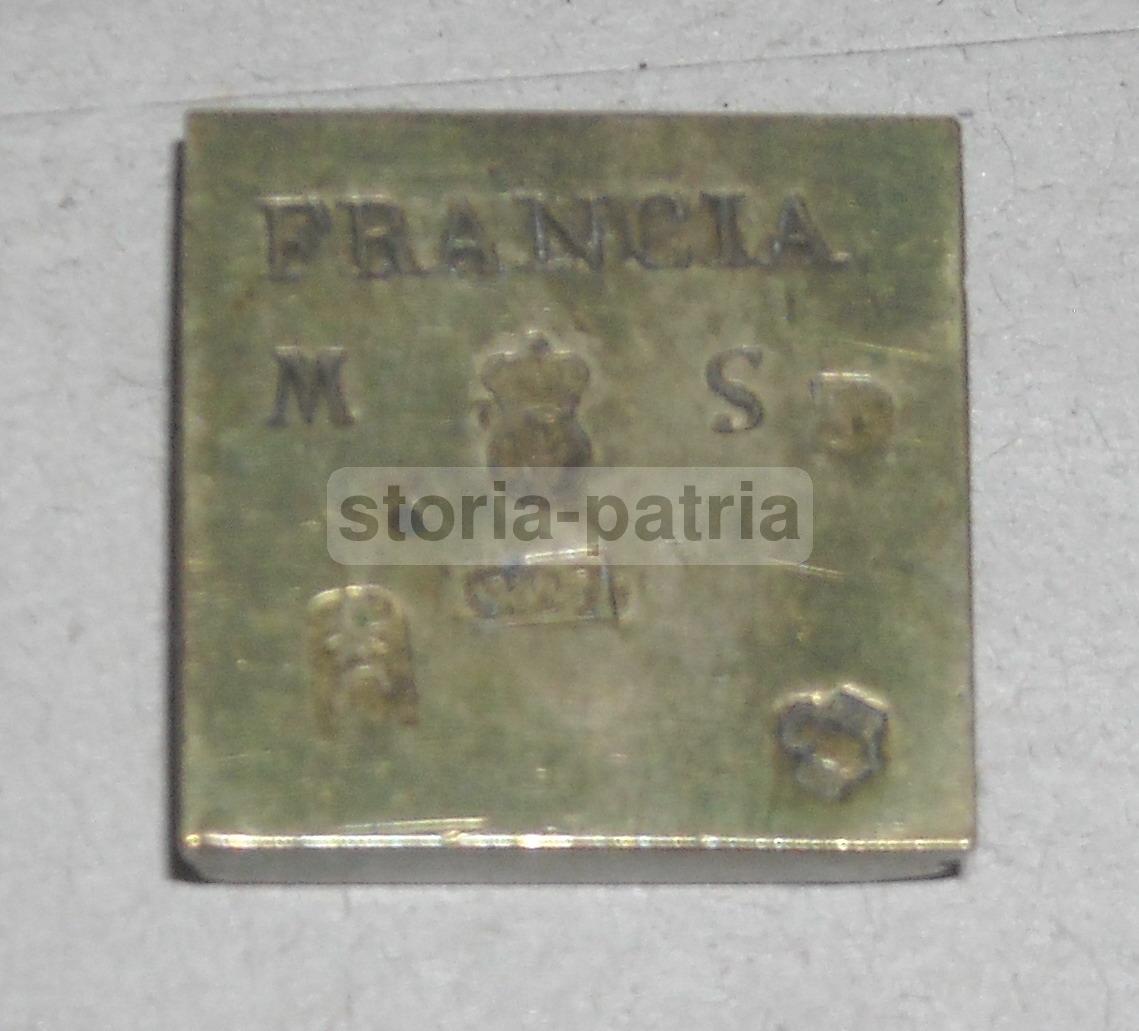 Numismatica, Pesi E Misure, Antico Raro Peso Per Bilancia, Francia, Punzoni Araldici immagine 1