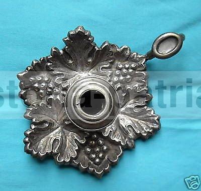 Pregevole Antico Soprammobile, Bugia Porta Candela, Vitigni, Uva, Vino, Decorativa immagine 1